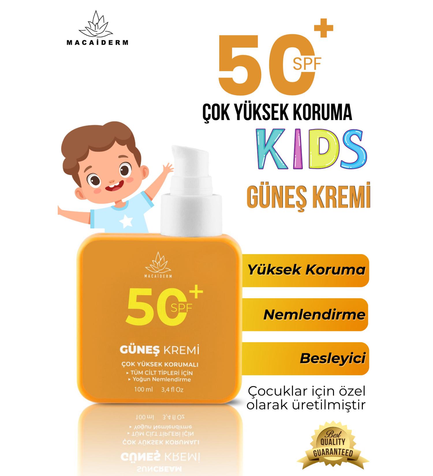 Macaiderm 50 SPF High Protection Kids Sun Cream