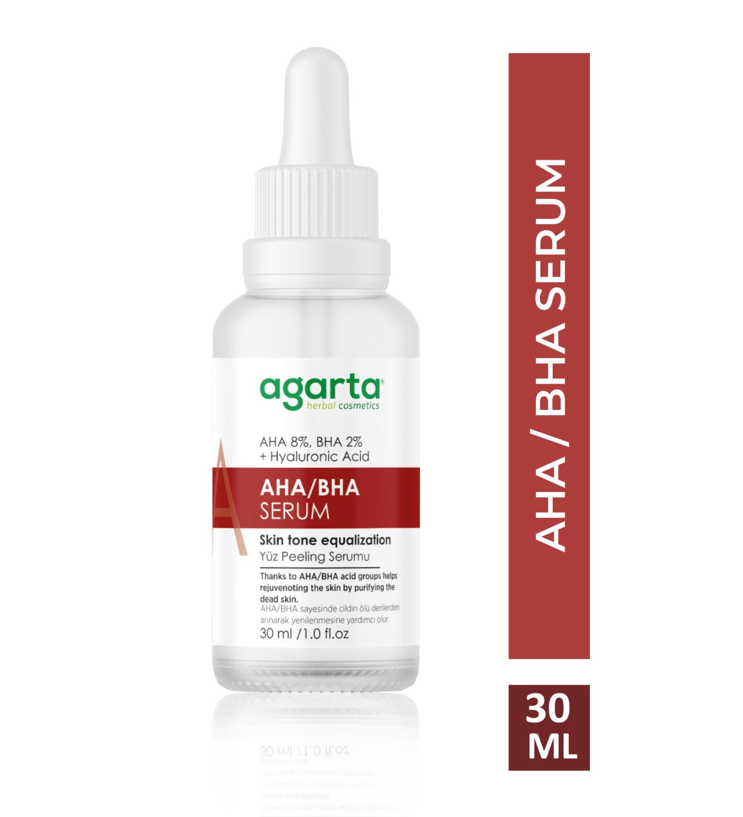 Agarta AHA & BHA Red Peeling Serum Helping to Tighten Pores and Even Out Skin Tone 30ML - Buy Online on GoSupps.com