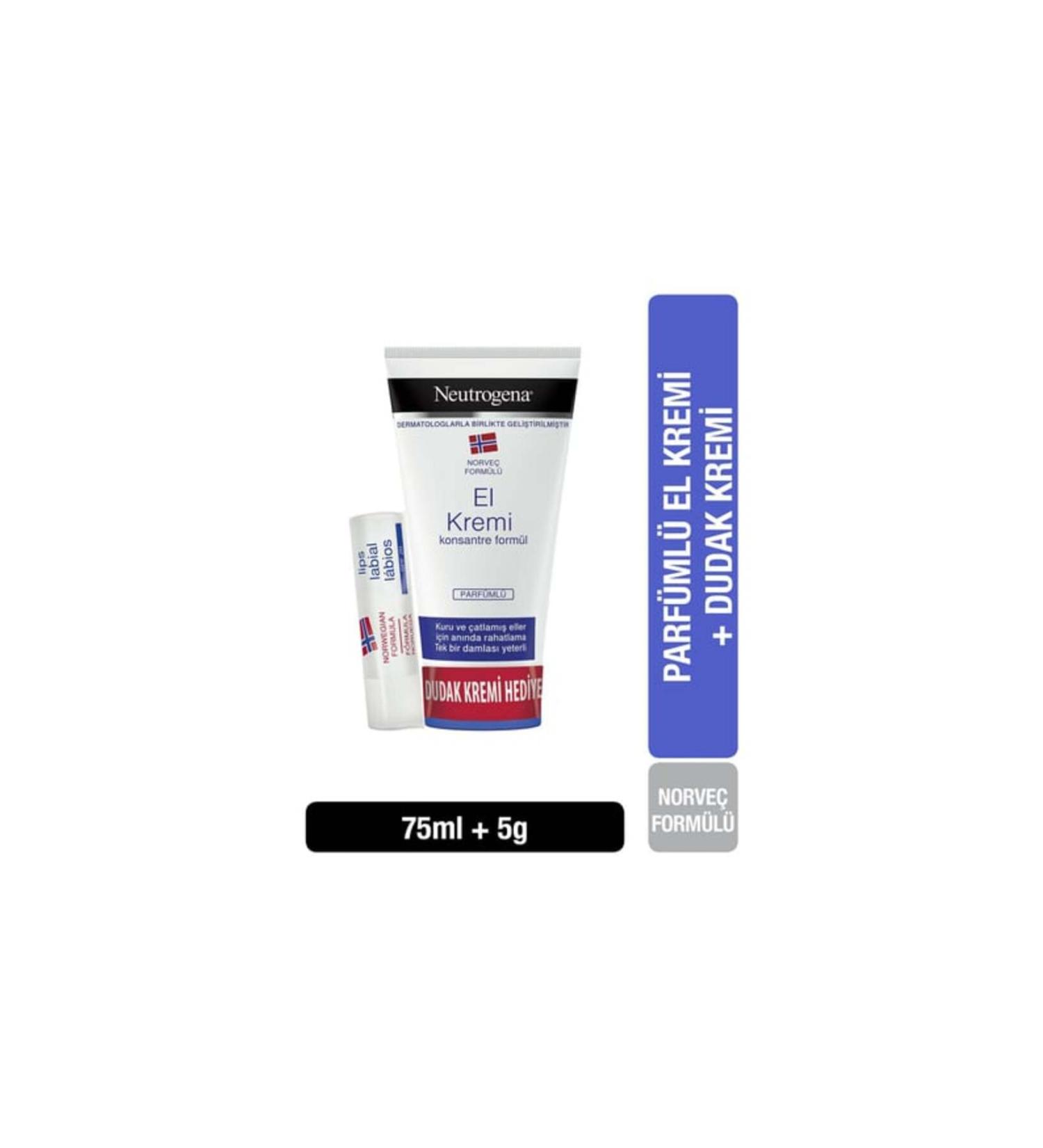 Neutrogena Perfumed Hand Cream Lip Moisturizer Gift