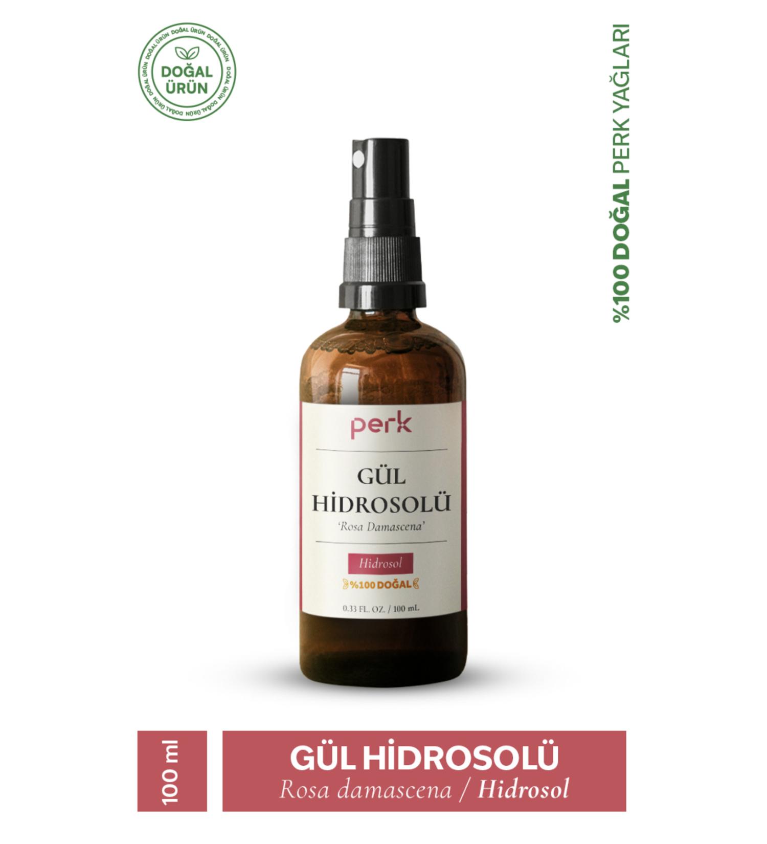 Perk 0 Natural Pure Rose Hydrosol 100 ml