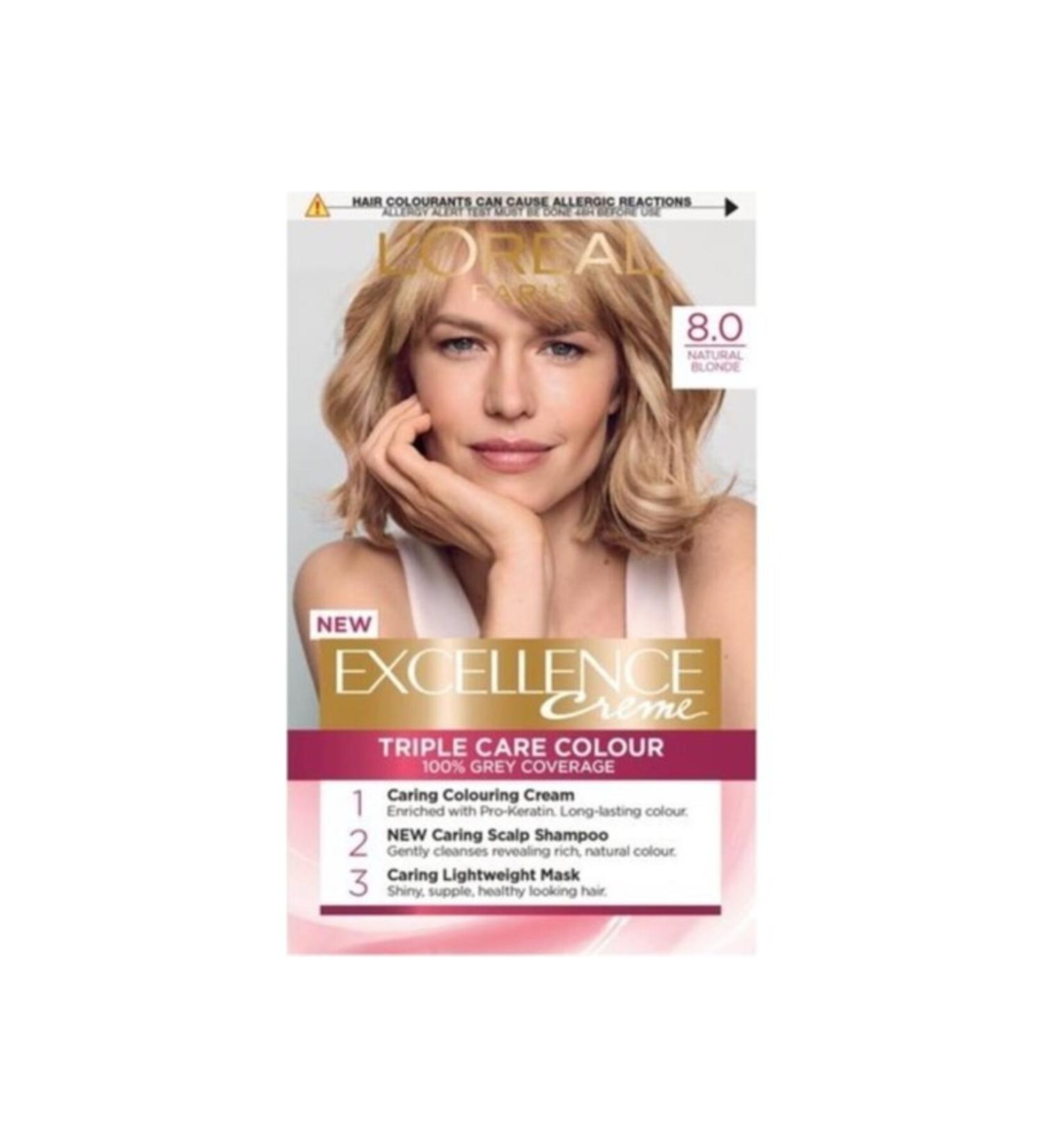 L'Oreal Paris Excellence Creme Hair Dye 8 Dark Blonde