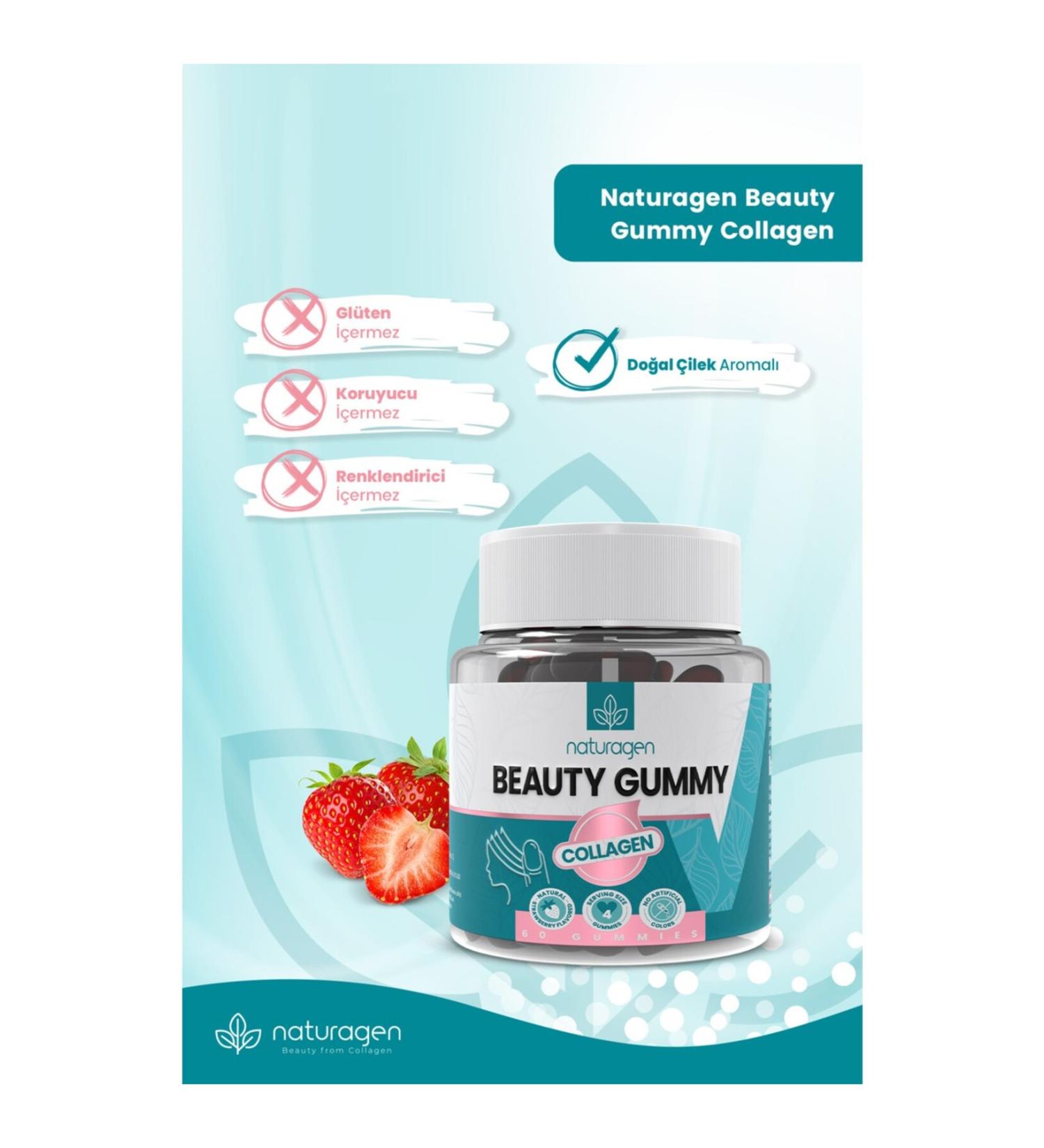 Assos Naturagen Gummy 60 Pieces Type 1&3 Collagen Jelly Form