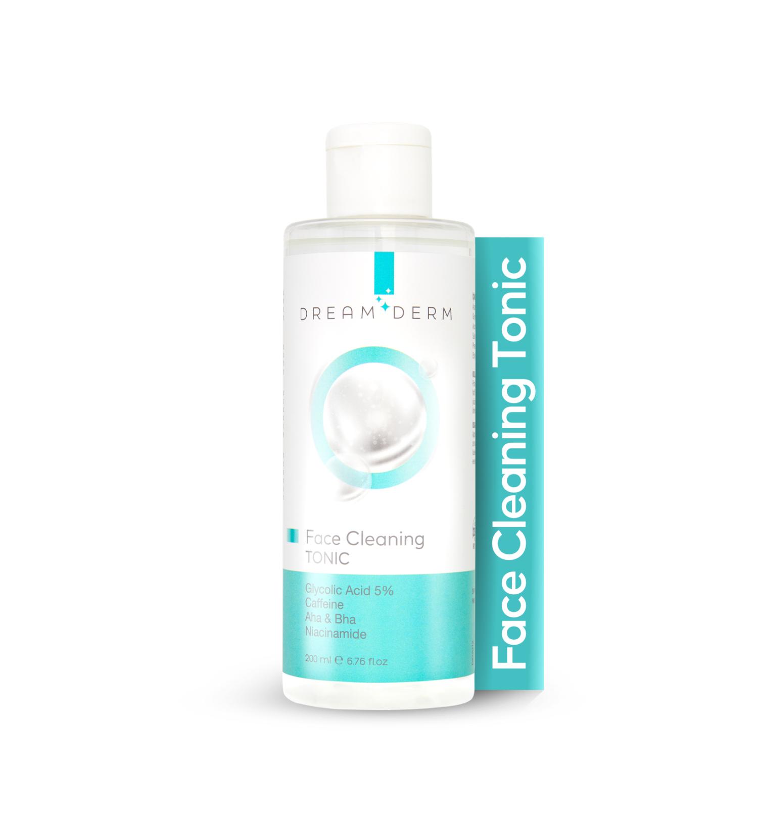 Dream Derm Face Cleaning Tonic - Pore Tightening and Purifying Skin Tonic 200 ml - Buy Online on GoSupps.com