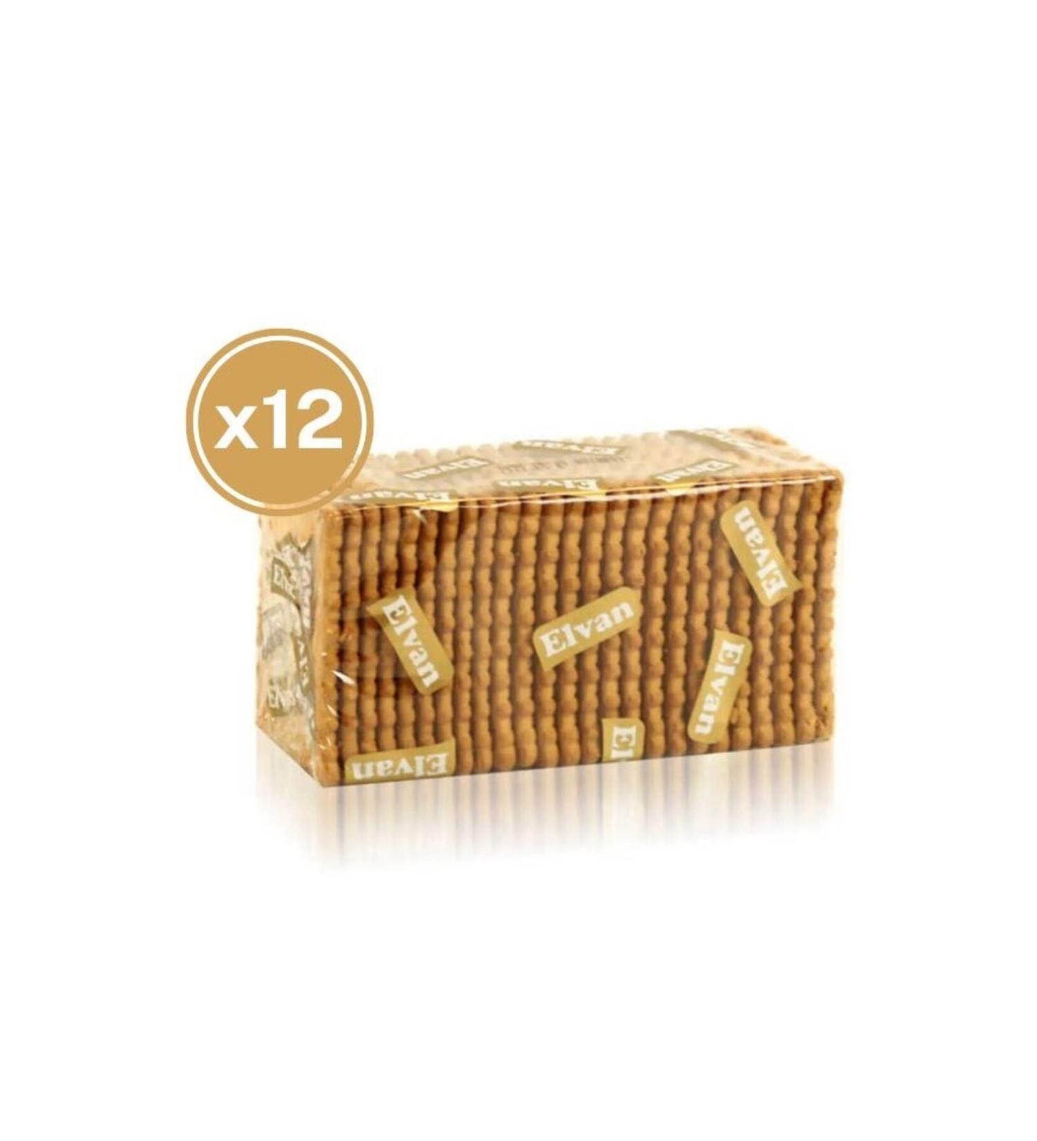 Elvan Petit Beurre XL Plain Biscuits 180 Gr. 12 Pieces (1 Box)