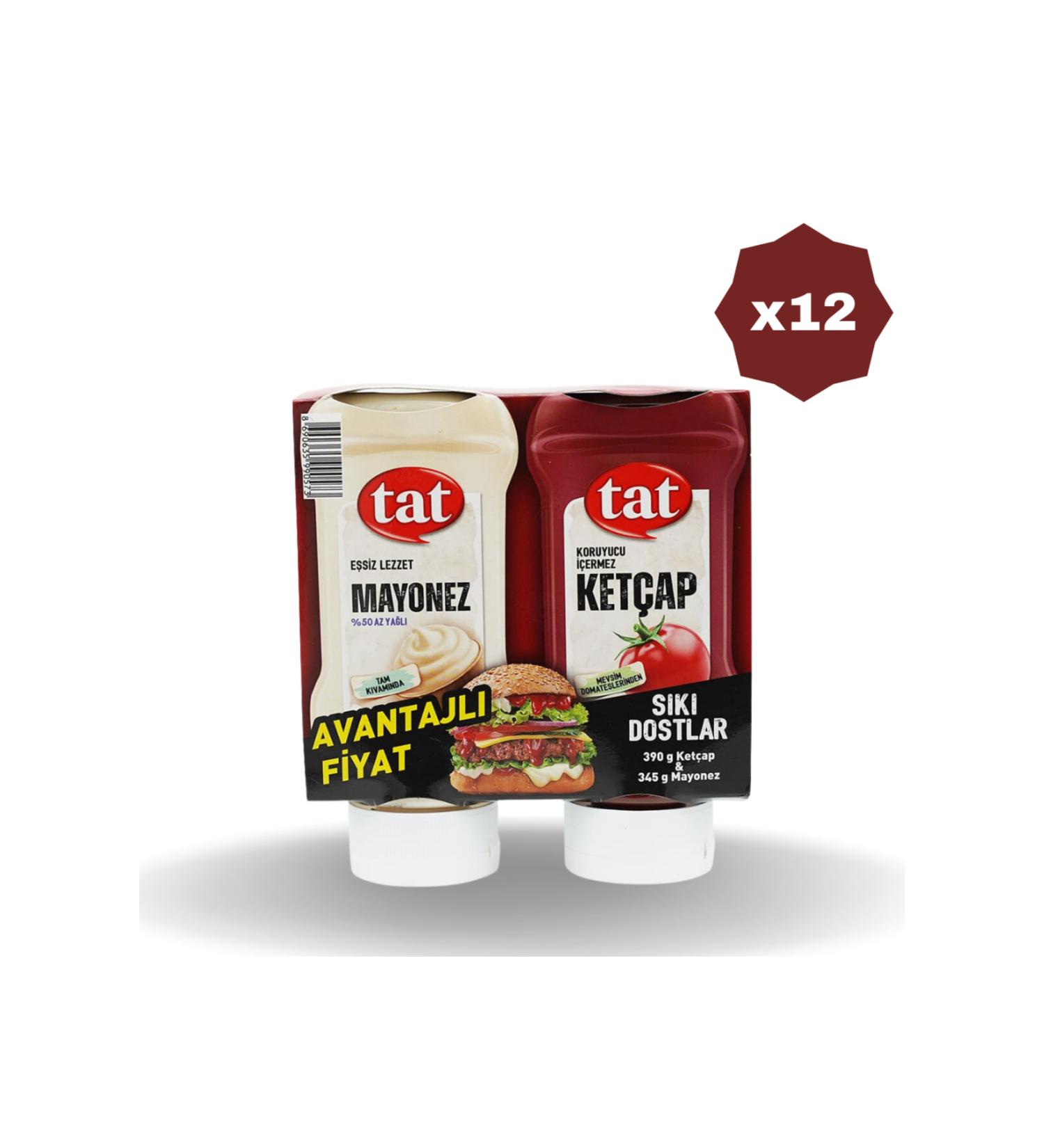Tat FRIENDS (390 GR KETCHUP - 345 GR MAYONNAISE) - (12 PIECES)