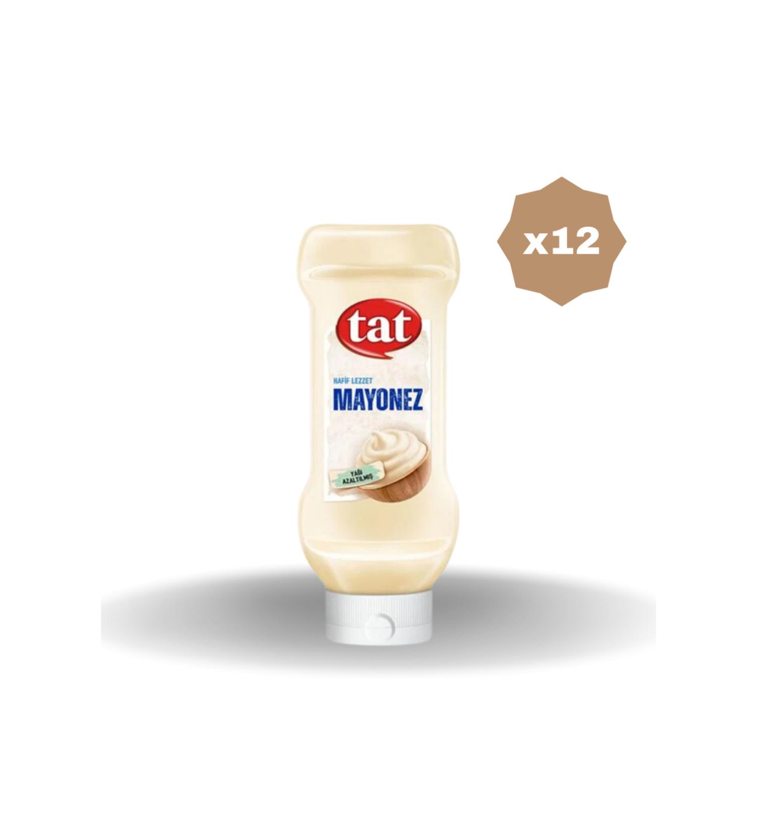 Tat MAYONNAISE LIGHT TASTE 345 GR - (12 PIECES)