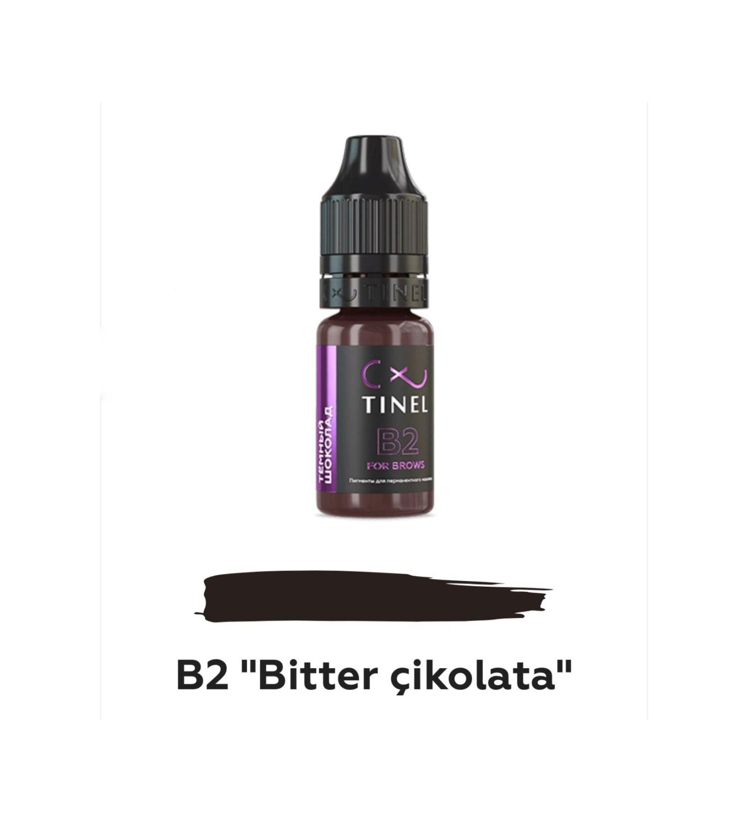 Tinel Permanent Eyebrow Pigment B2 Dark Chocolate 10 ml Hybrid
