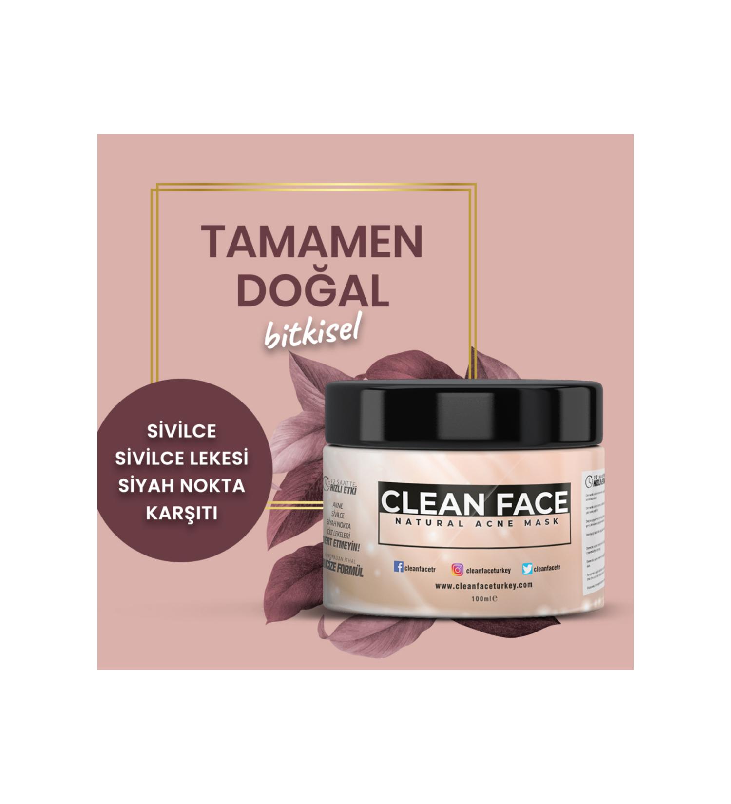 Clean Face Skin Mask Clay Mask - Anti-Acne Anti-Blackhead And Face Mask - Buy Online on GoSupps.com