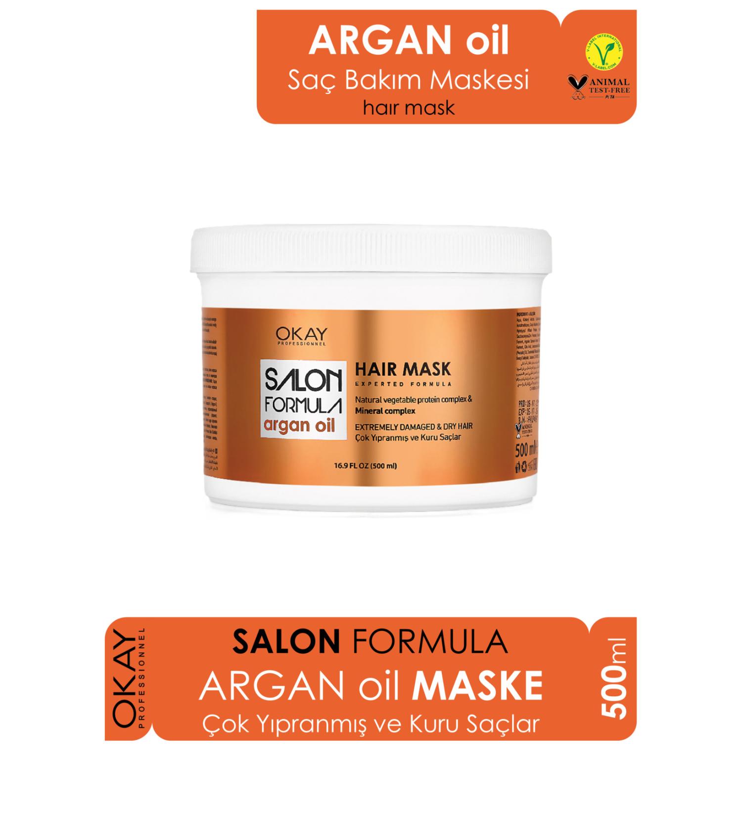 Okay Salon Formula Hair Mask Argan Oil (500 ml)