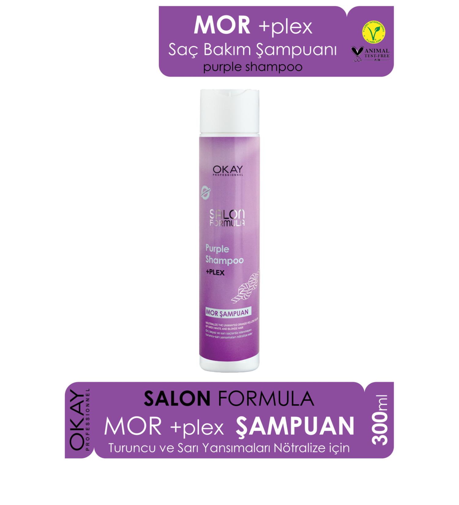 OKAYPROFESSIONNEL Salon Formula Purple Shampoo +plex 300 Ml