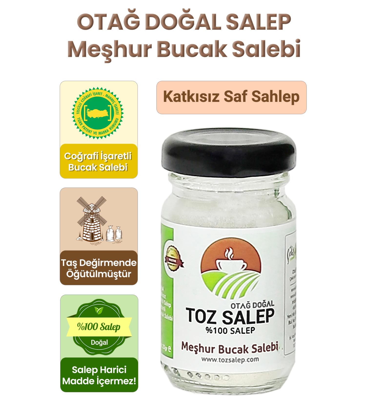 Ota Natural Additive-Free Powder Salep 25gr 20 Cups Famous Bucak Salep - Buy Online on GoSupps.com