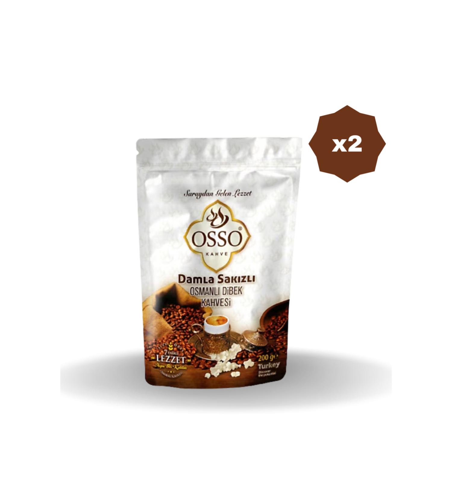 OSSO COFFEE OSSO WITH GUM MASTIC 200 GR - (2 PIECES)