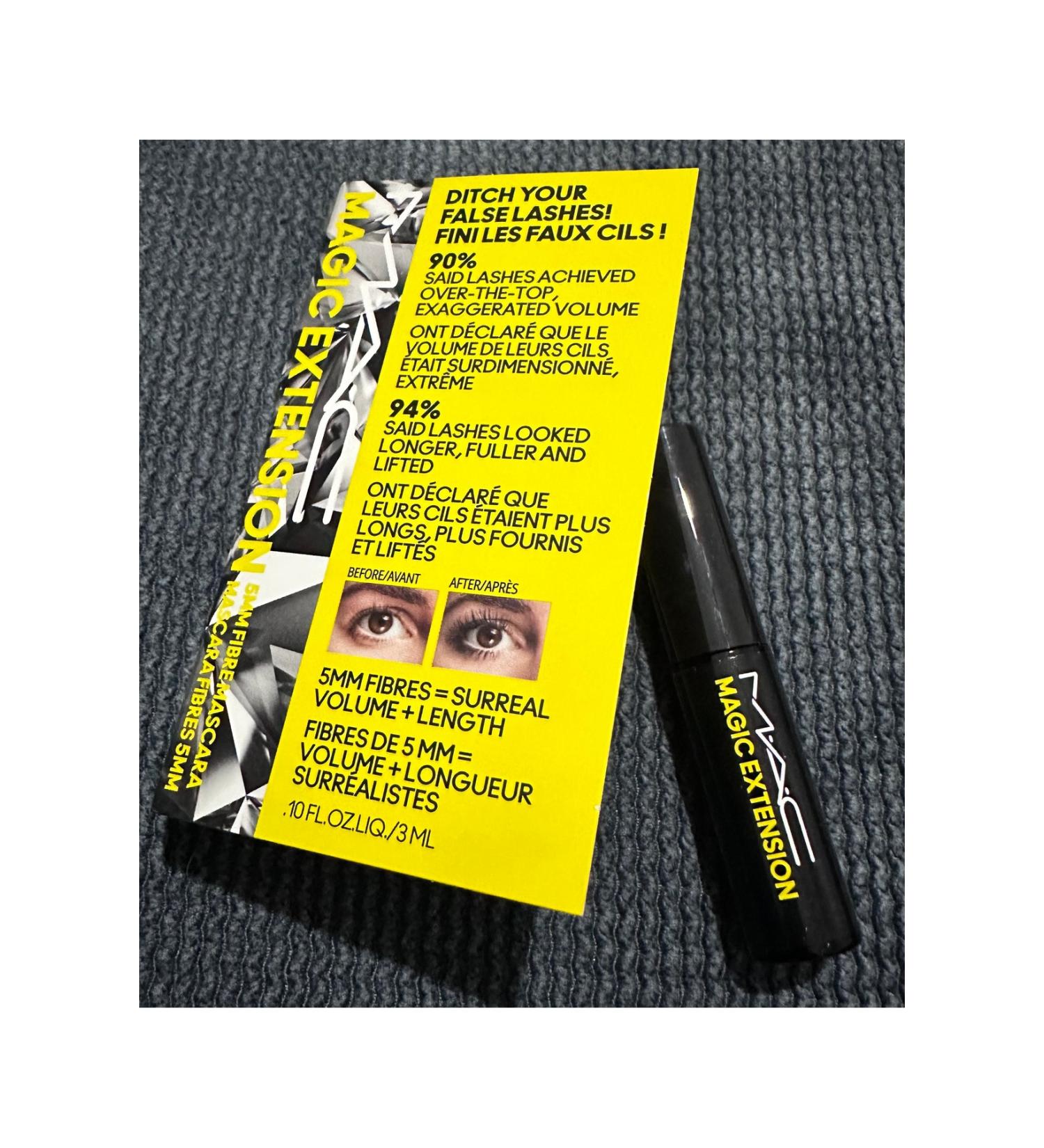 Mac MAC Magic Extension 5MM Fiber Mascara - 3 ML Mini Size - Black