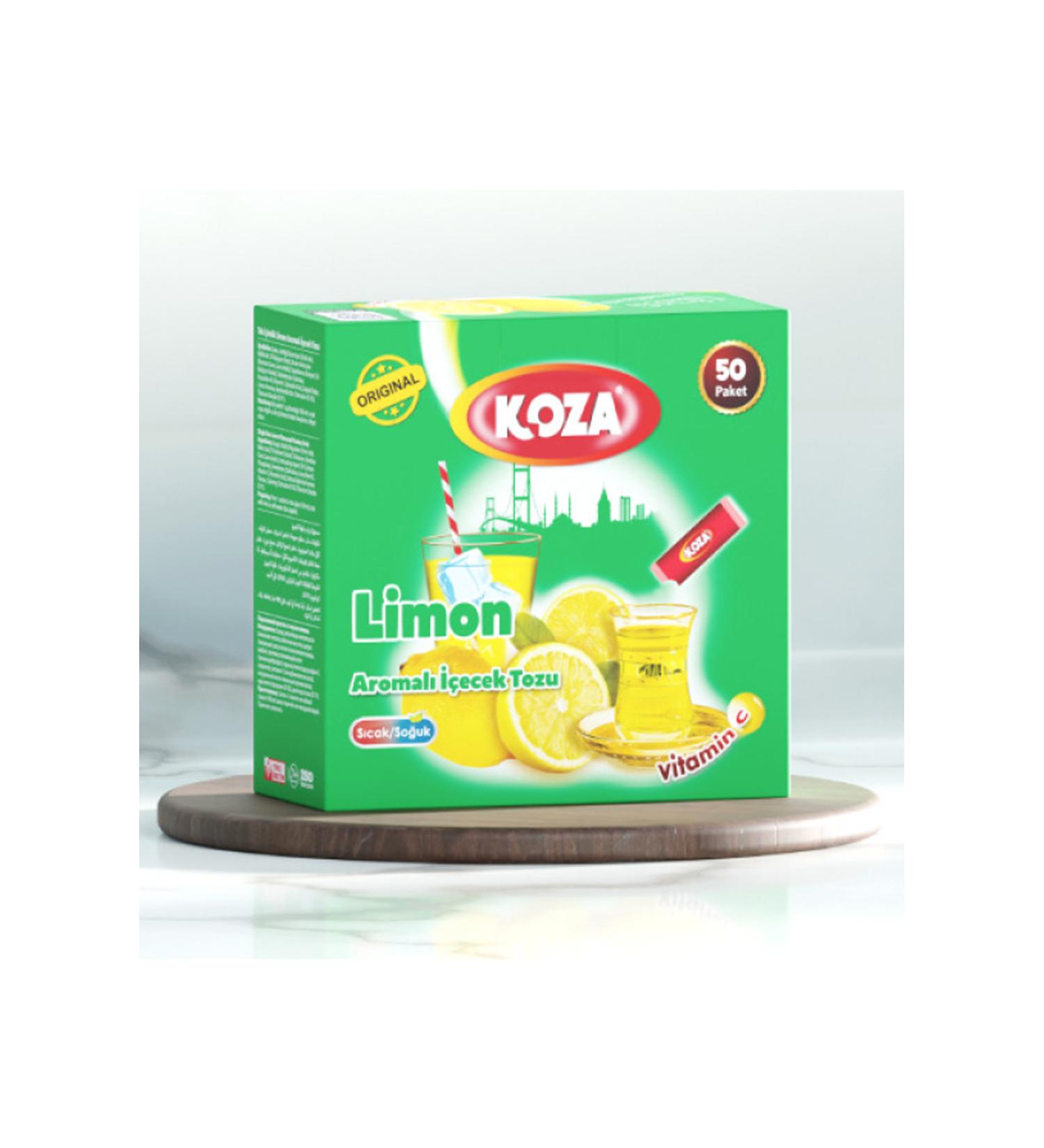 Easy Supply Koza Single Use Lemon Flavored Powder Drink 50's