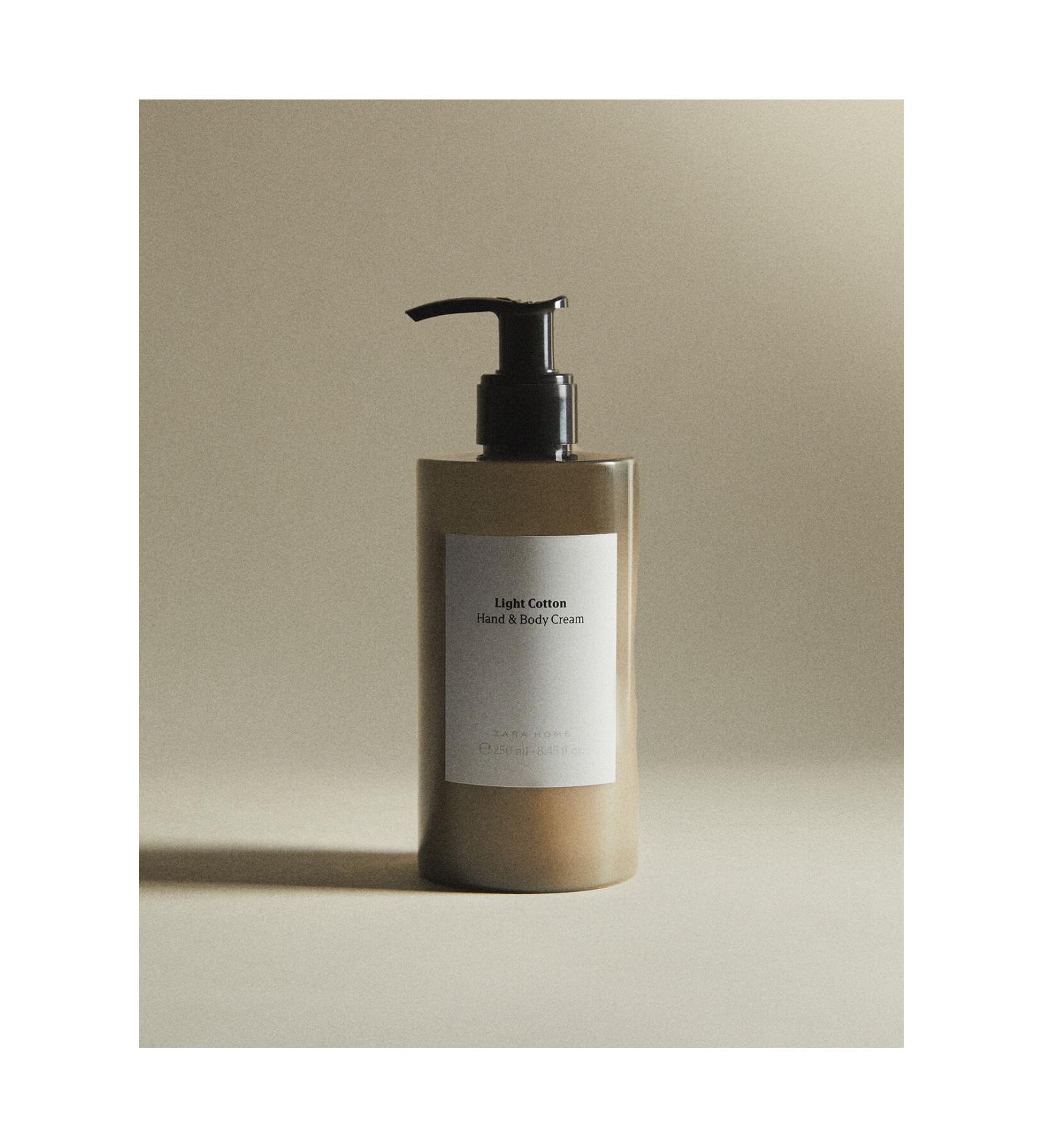 ZARA HOME (250 ML) LIGHT COTTON HAND AND BODY CREAM (6 x 16 x 6 cm) White