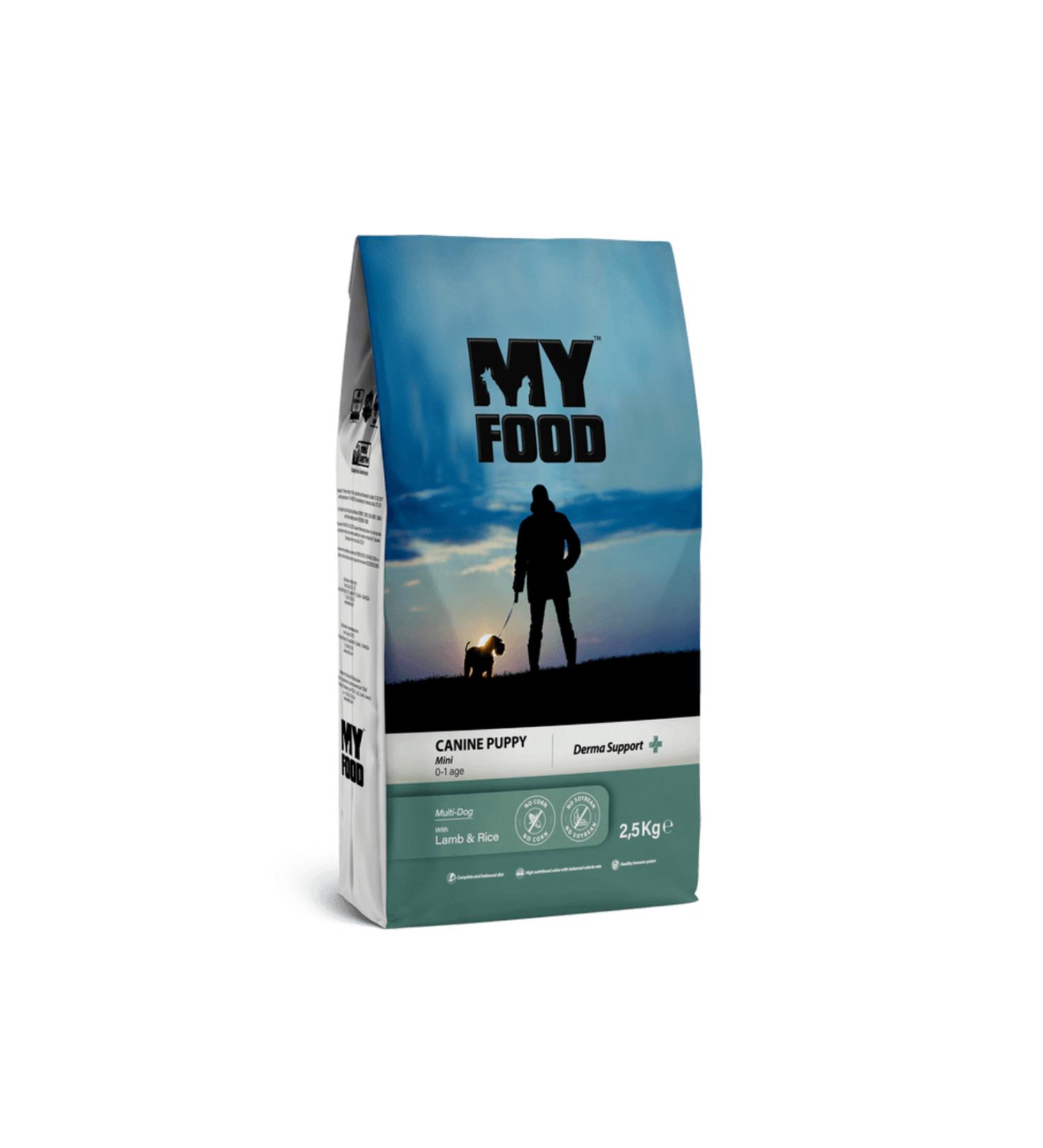 My Food PUPPY MINI BREED FOOD WITH LAMB AND RICE 2.5 KG