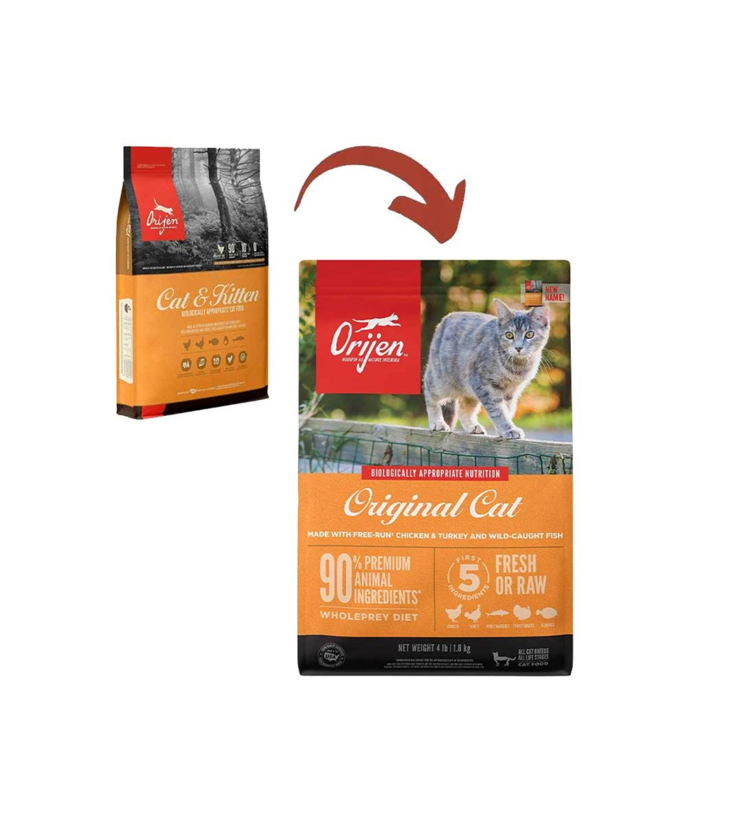 Orijen Cat & Kitten Grain-Free Kitten and Adult Cat Food 1.8kg