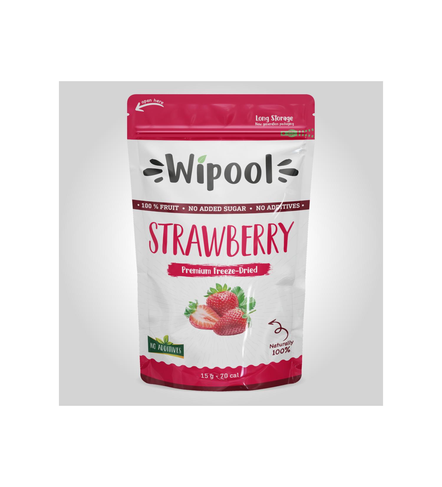 wipool organic discover the healthy life Wipool 6 Pack Freeze Dried Strawberries - Buy Online on GoSupps.com