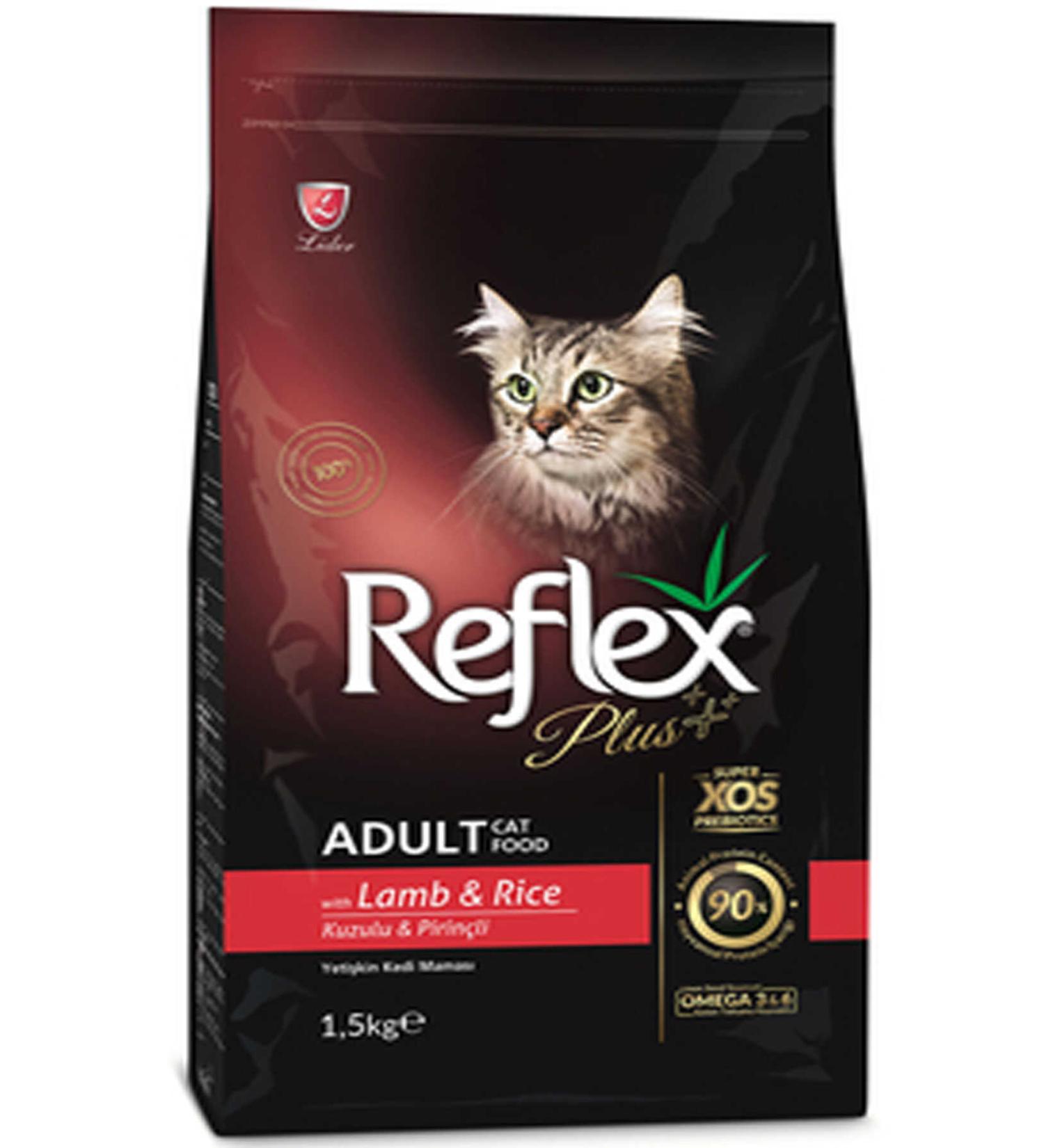 Reflex Plus Adult Cat Food with Lamb and Rice 1.5kg