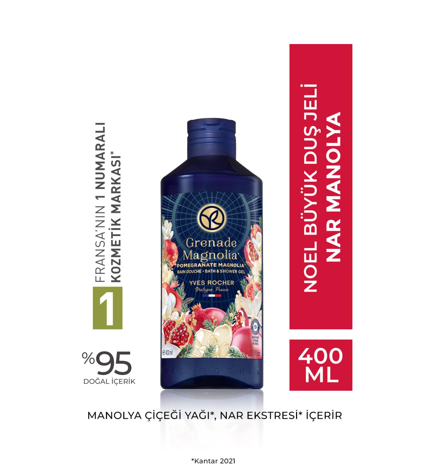 Yves Rocher Shower Gel - Magnolia-Pomegranate - 400ml-92646