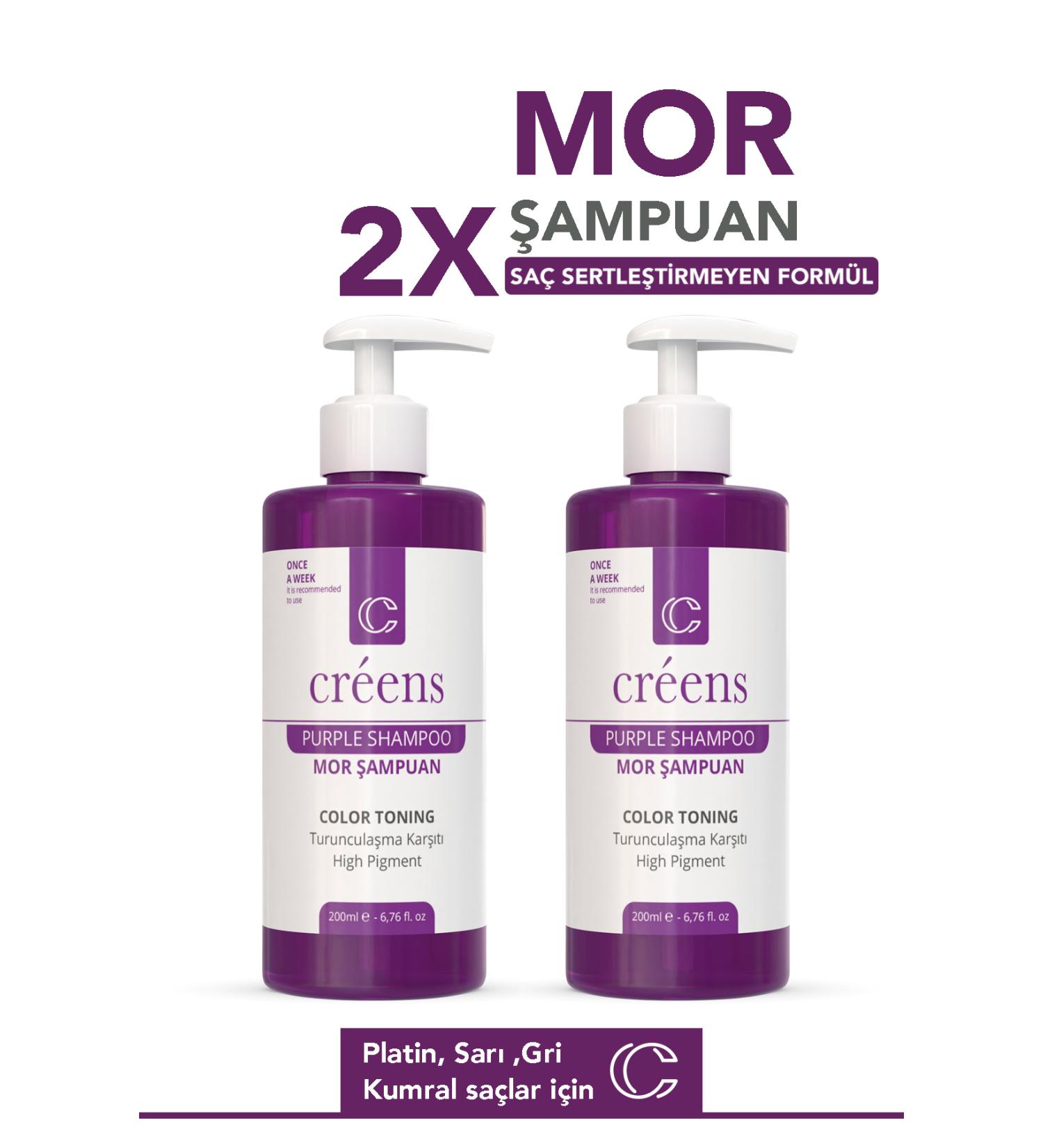Creens Purple Shampoo Set of 2 Anti-Orange