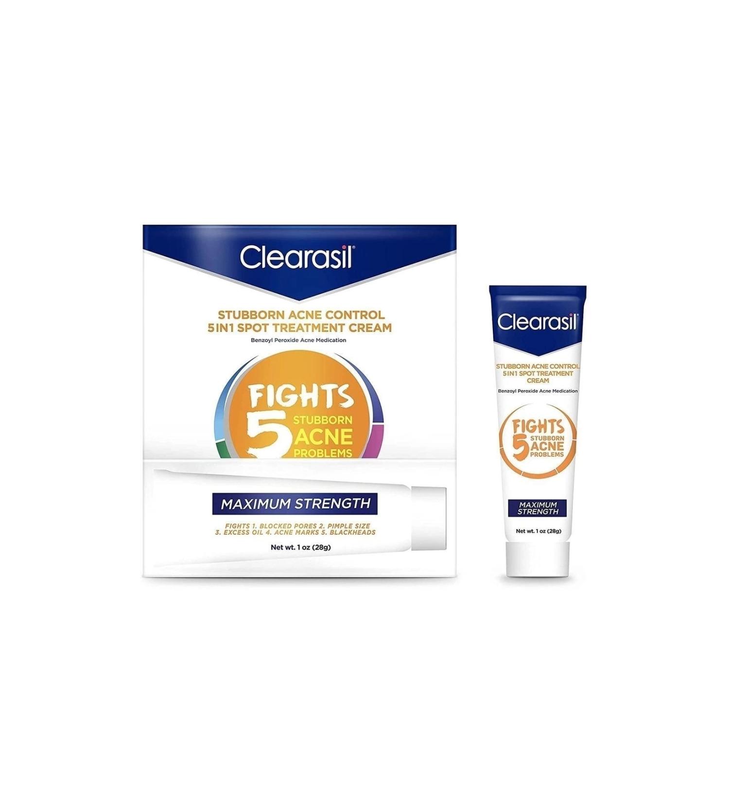 clearasil Stubborn Acne Control Maximum Strength Cream 28 Gr. - Buy Online on GoSupps.com