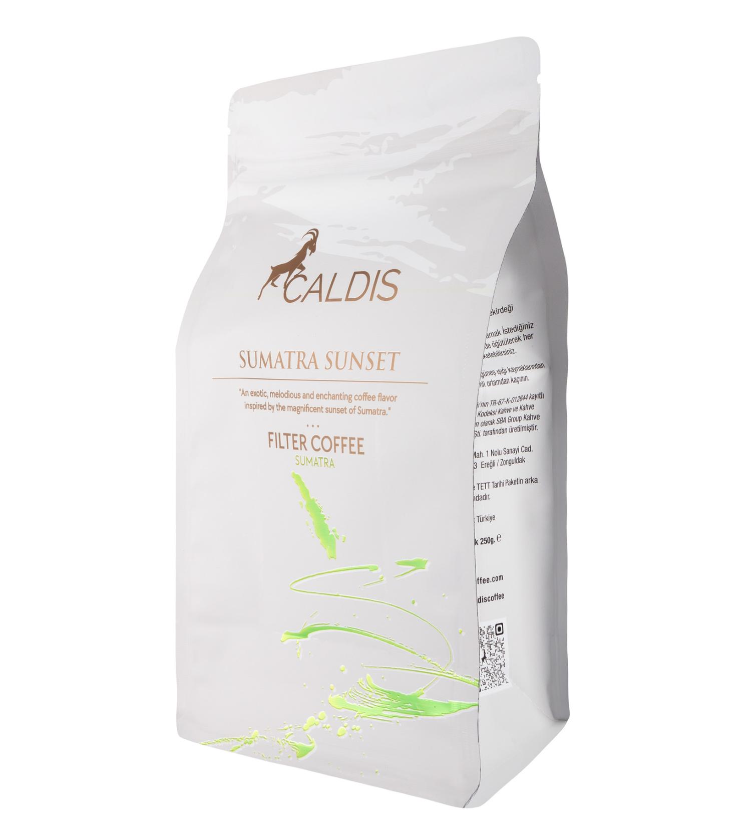 Caldis Sumatra Sunset 250 gr Sumatra Regional Filter Coffee - Buy Online on GoSupps.com
