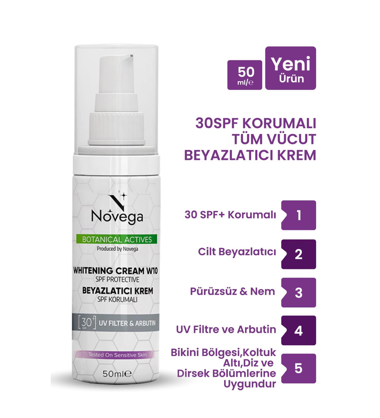 Novega SPF Protected Skin Whitening Blemish Cream +30SPF Full Body - Buy Online on GoSupps.com