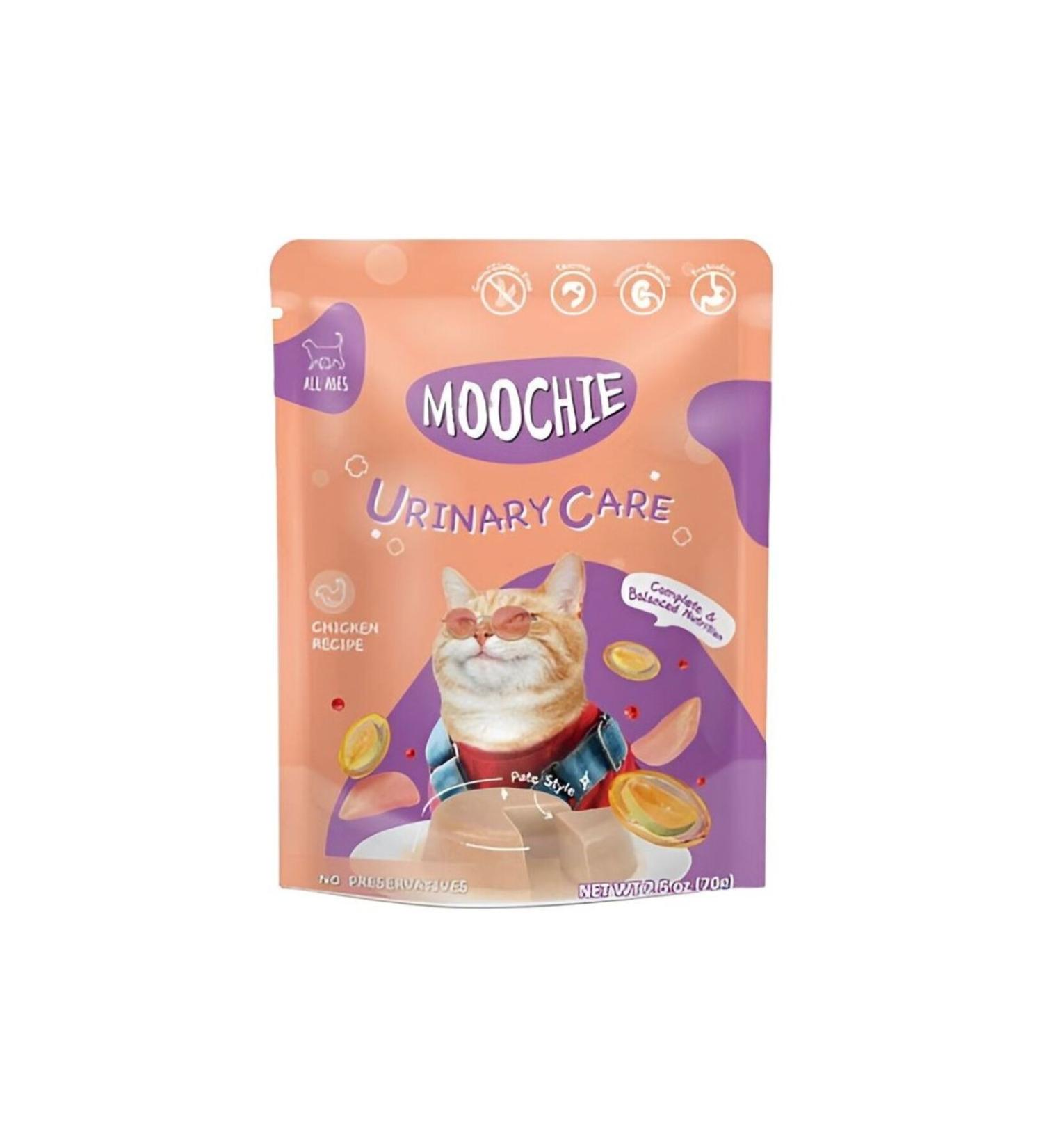 MOOCHIE Urinary Care Chicken Recipe Cat Food Bag 70g Grain-free Protein-packed and Delicious