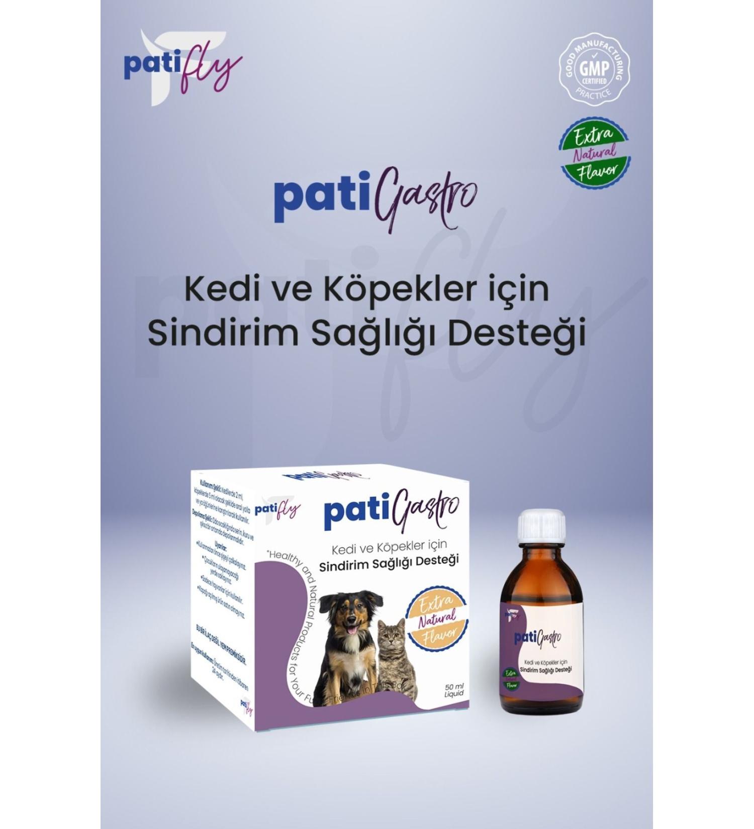 PAT FLY Patifly Gastro Constipation and Support Liquid for Cats and Dogs 50 ml