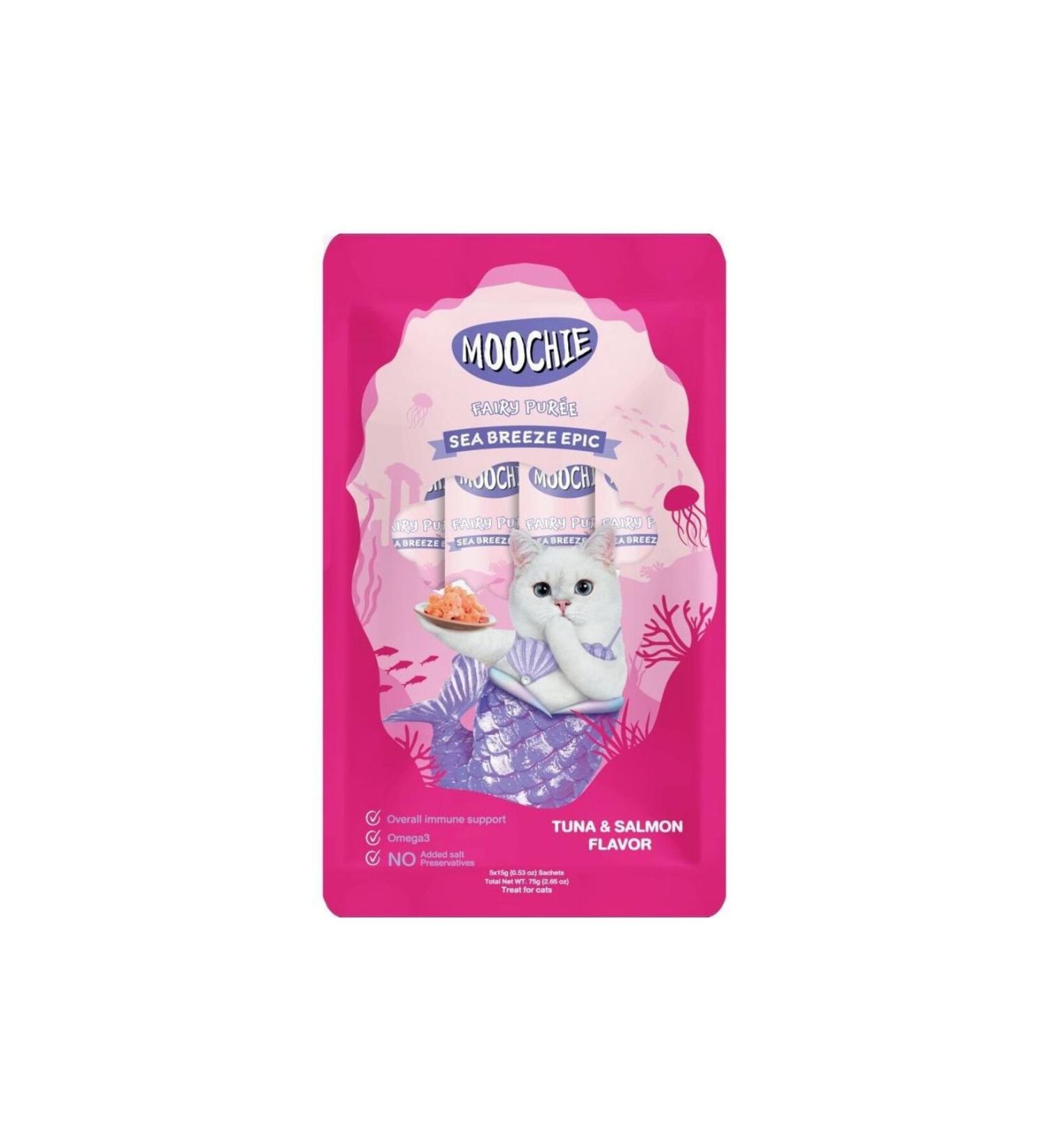 MOOCHIE Sea Breeze Epic Tuna & Salmon Flavor Cat Treat 15g