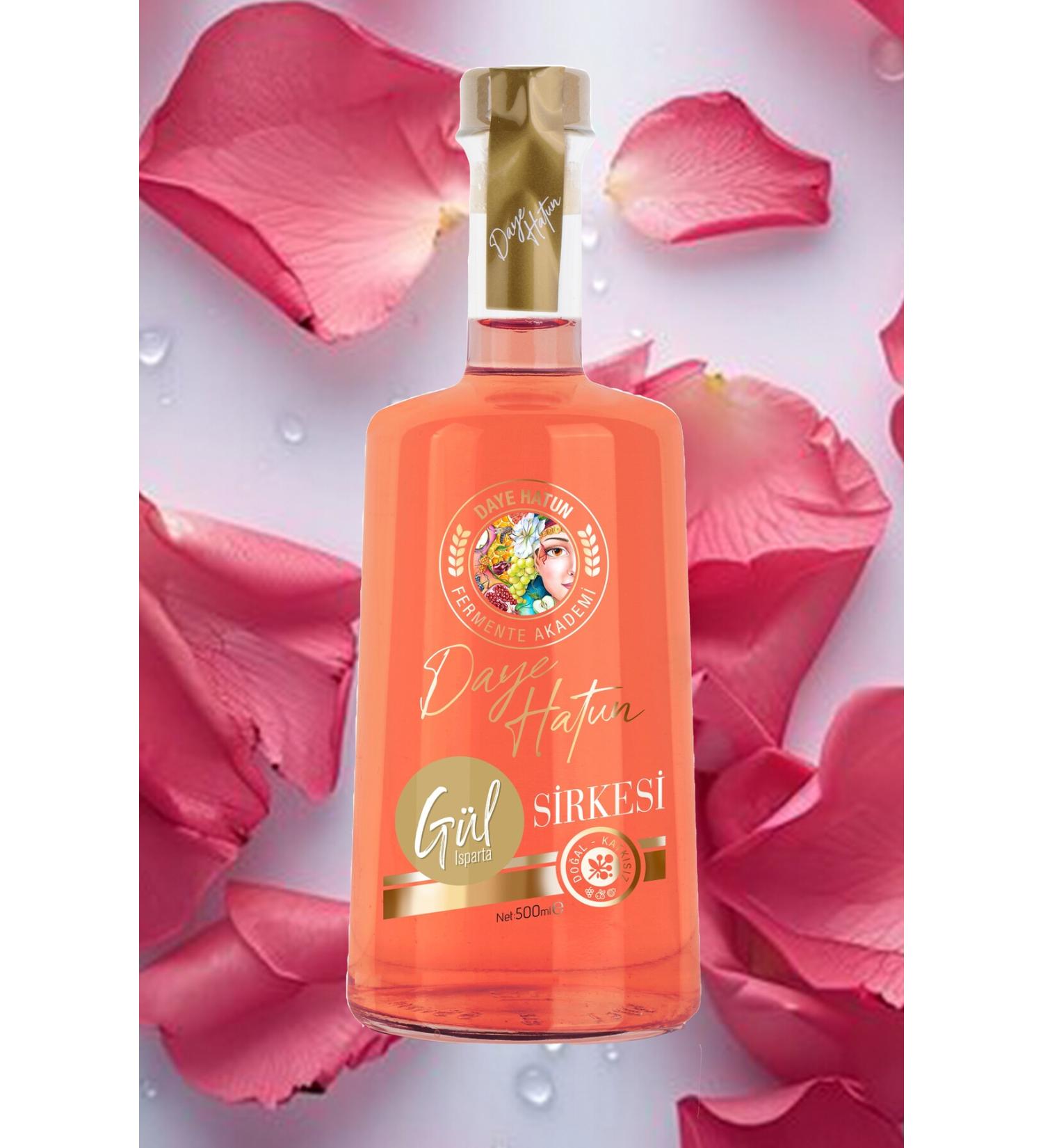 DAYE HATUN Rosa Damascena Isparta Rose Vinegar / Rose Vinegar (natural Fermented Live Vinegar/nat. Ferm./500 Ml) - Buy Online on GoSupps.com