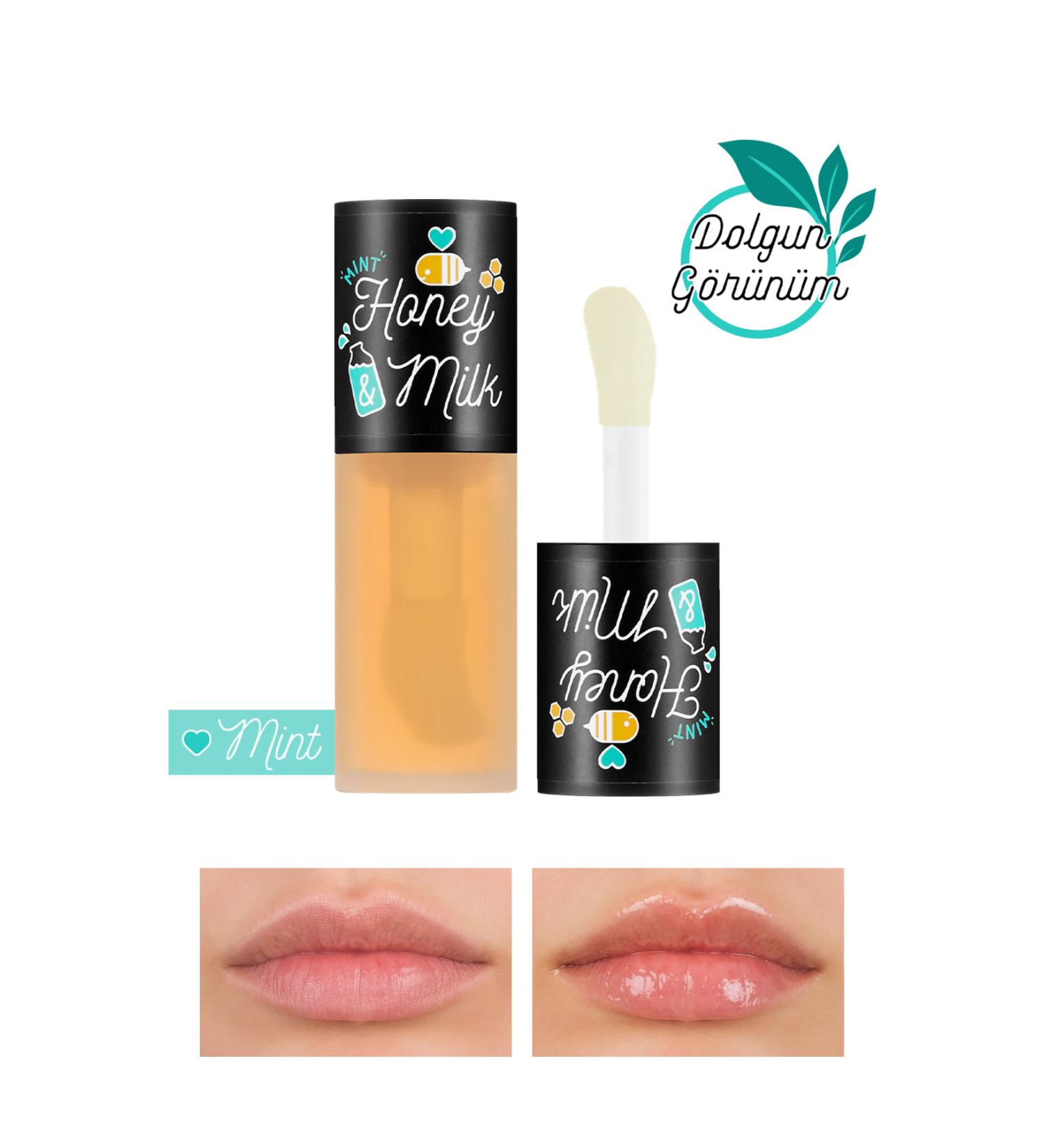 Missha Honey and Milk Nourishing Mint Flavored Lip Care Oil A'PIEU Honey&Milk Lip Oil Light (Mint) - Buy Online on GoSupps.com