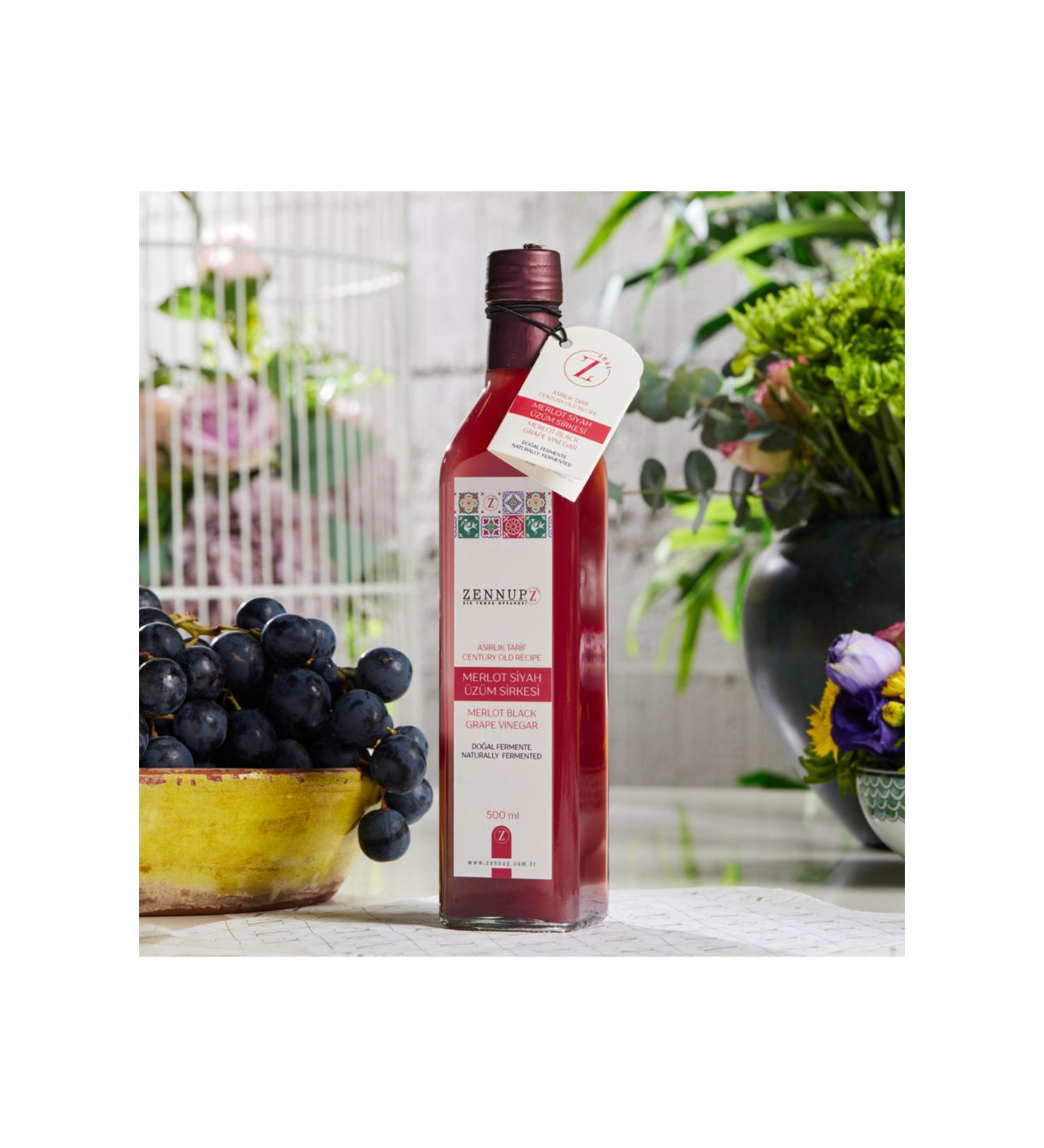 ZENNUP1844 MERLOT BLACK GRAPE VINEGAR 500ml