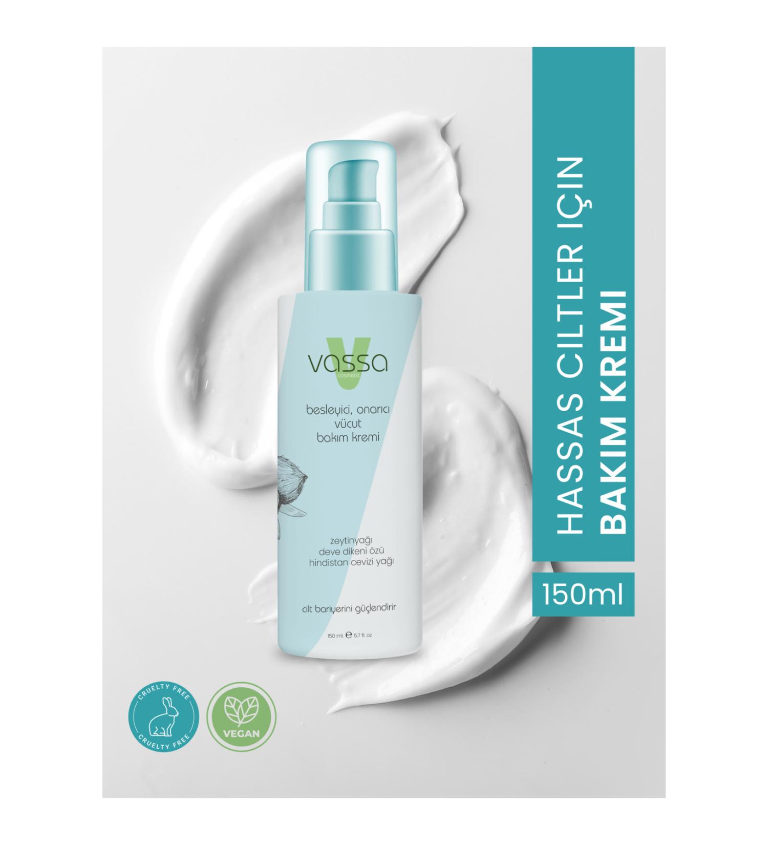 Vassa Body Care Cream - Prevents Skin Flaking by Preventing Fungus Formation - 150ml - Buy Online on GoSupps.com