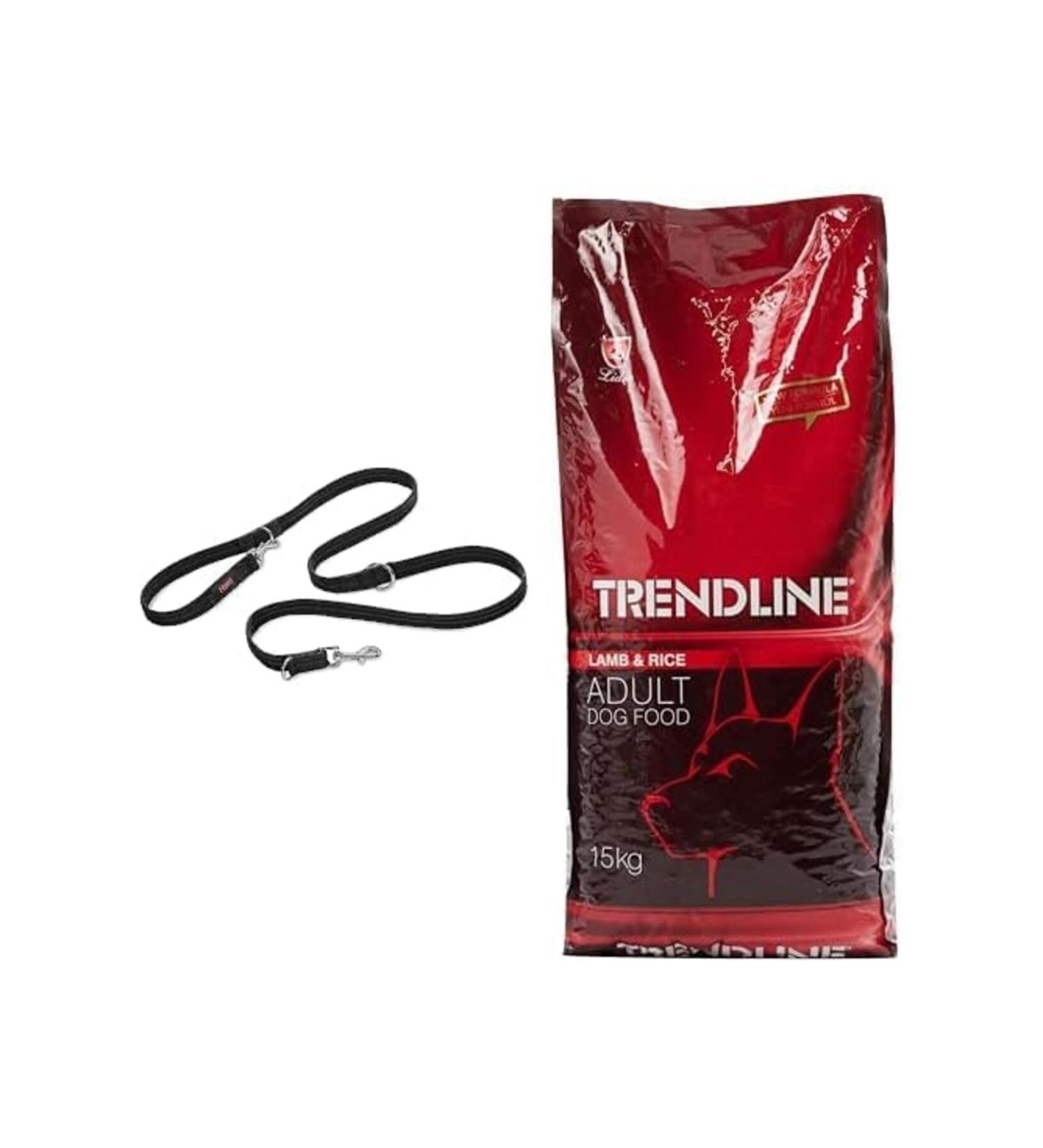 Furlo Company of Animals Halti Dog Training Leash Large Black 2 m + Trendline Lamb & Rice