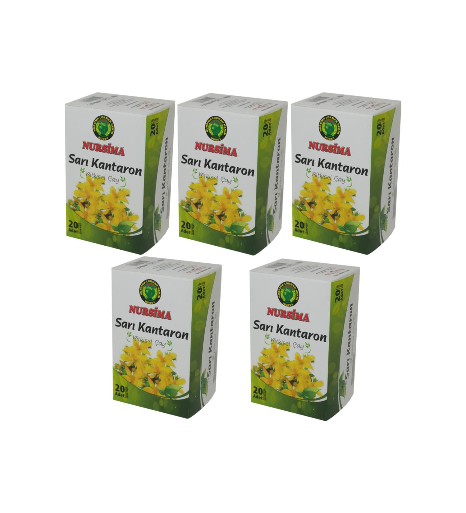 Nursima St. John's Wort Herbal Tea 20 Filter Bags 5 Boxes