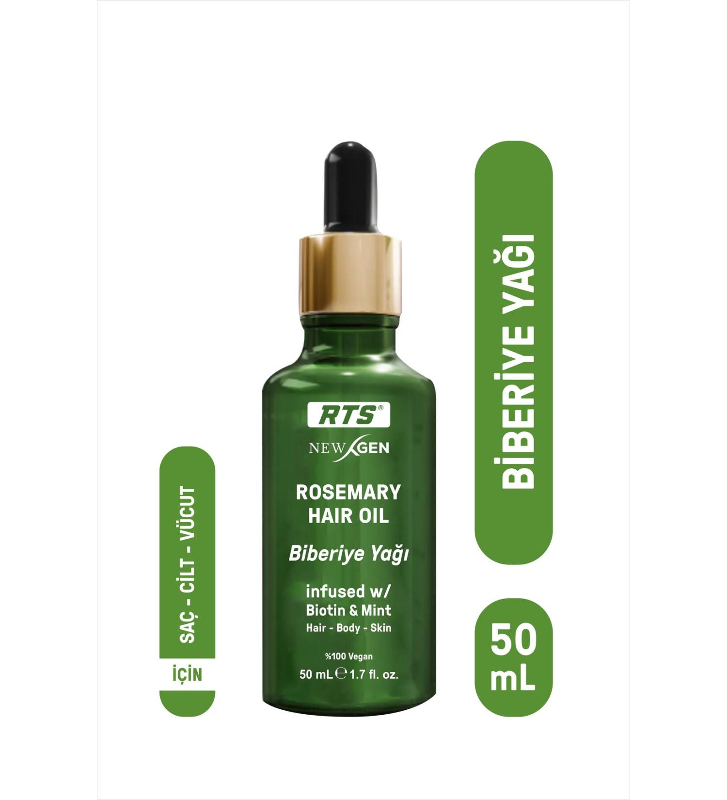 RTSTech Rosemary Oil 50 ml Biotin Complex Hair Care Serum for Damaged Hair - Buy Online on GoSupps.com