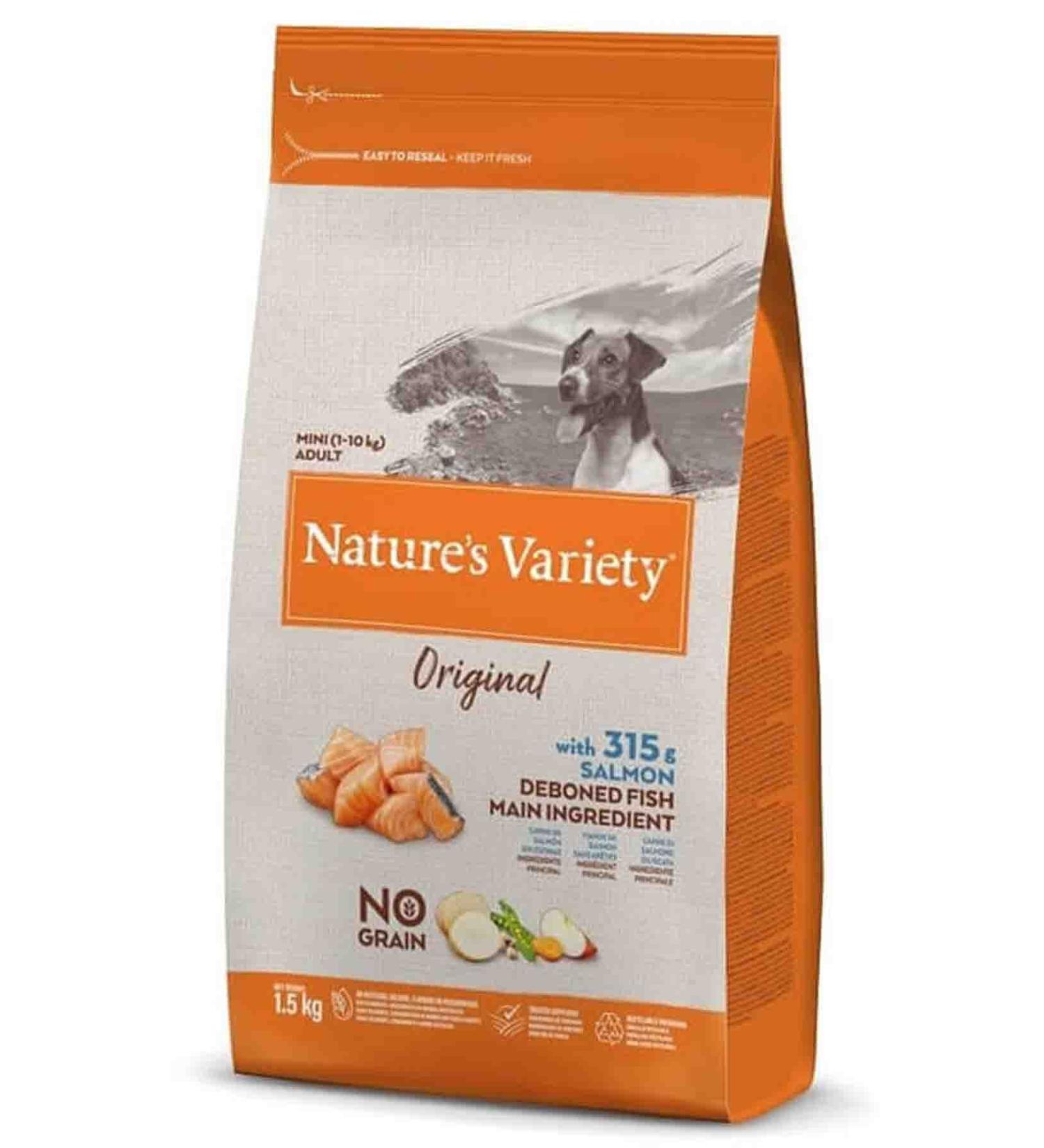 NATURES VARIETY Natures Variety Original Salmon Mini Breed Grain-Free Dog Food 1.5kg