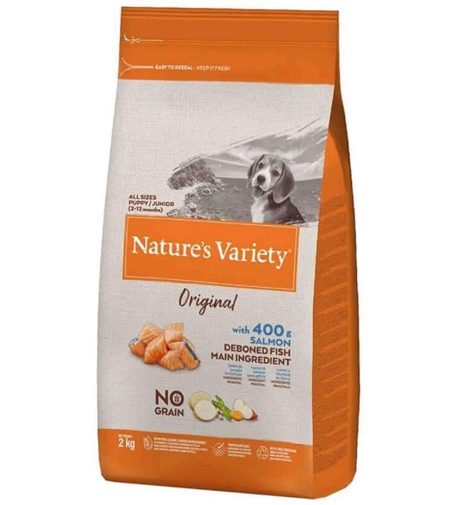 NATURES VARIETY Natures Variety Original Salmon Grain-Free Puppy Dog Food 2kg