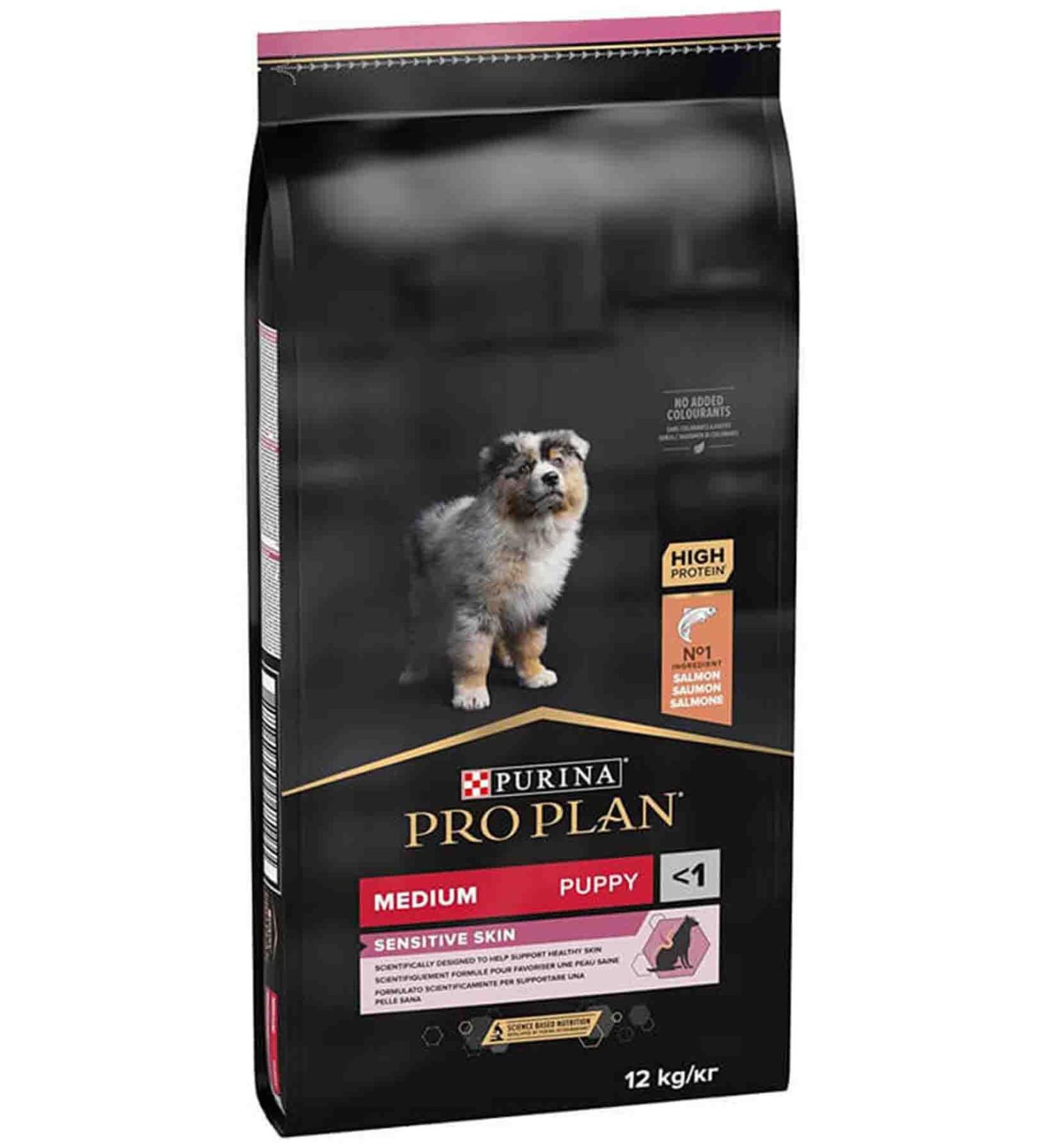 Pro Plan Puppy Salmon Medium Breed Sensitive Skin Puppy Food 12kg