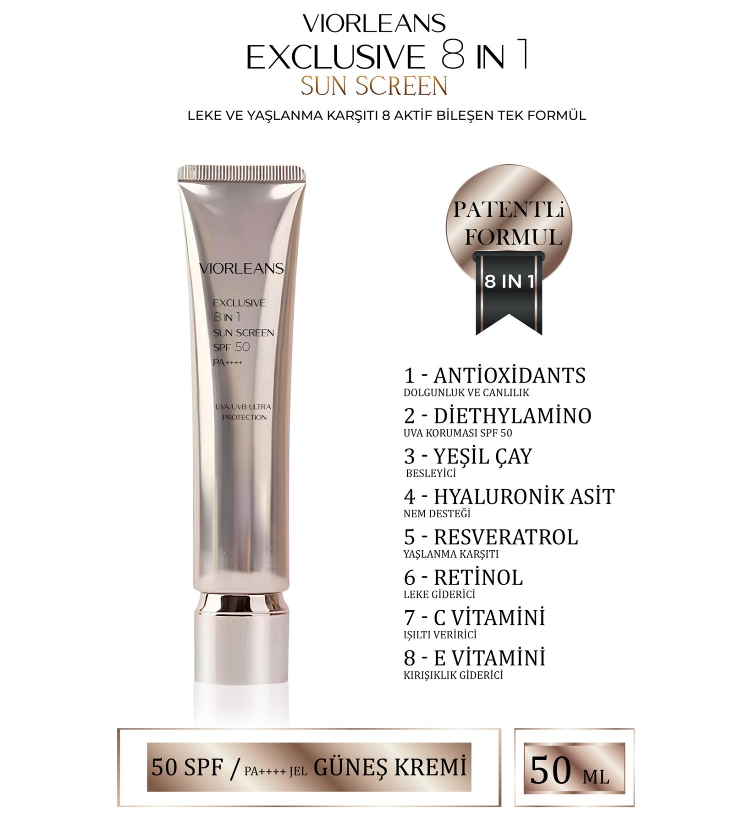 viorleans laboratoires Anti-Aging 8 Active Ingredients Single Formula 50 Spf/Pa++++ GEL Sunscreen - Buy Online on GoSupps.com