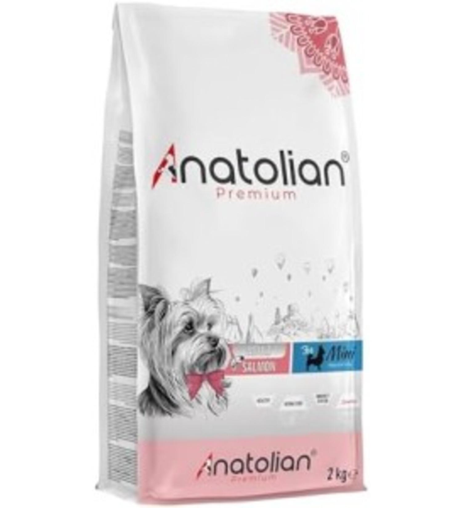 Anatolian Premium Mini Adult Salmon Adult Small Breed Dog Food with Salmon 2 Kg