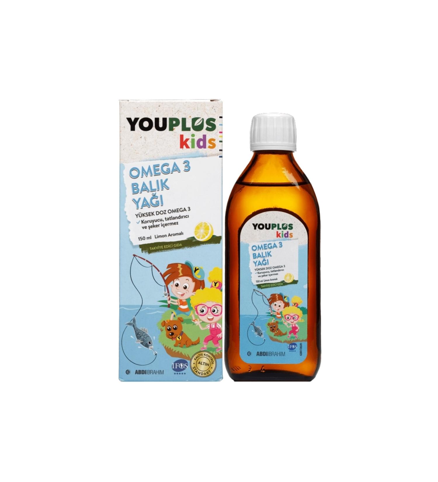 Youplus Kids Omega 3 150 ml Syrup 8699514570394 - Buy Online on GoSupps.com