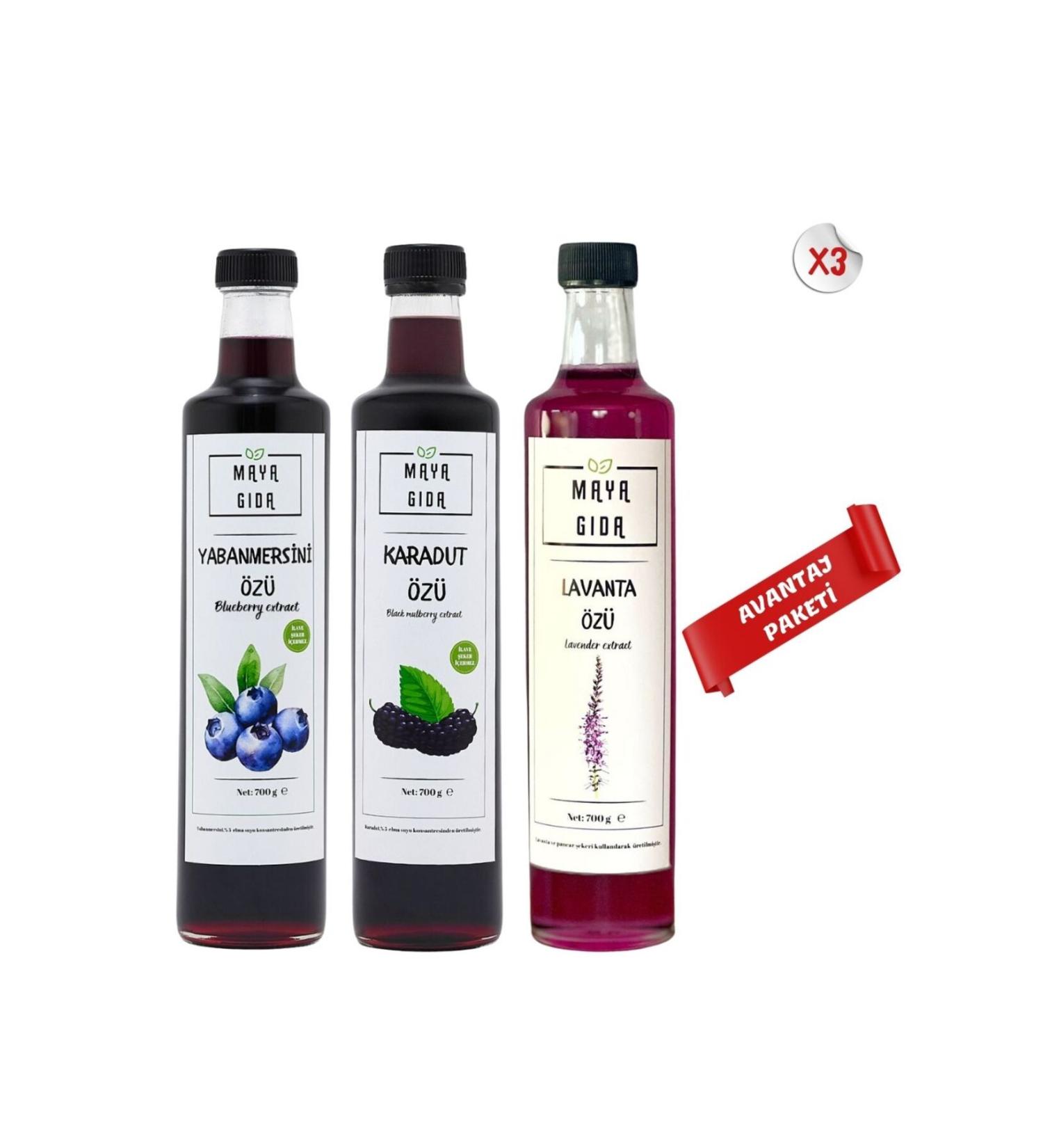 MAYA FOOD BLACK MULBERRY EXTRACT + BLUEBERRY EXTRACT + LAVENDER EXTRACT 3-PACK ADVANTAGE PACK