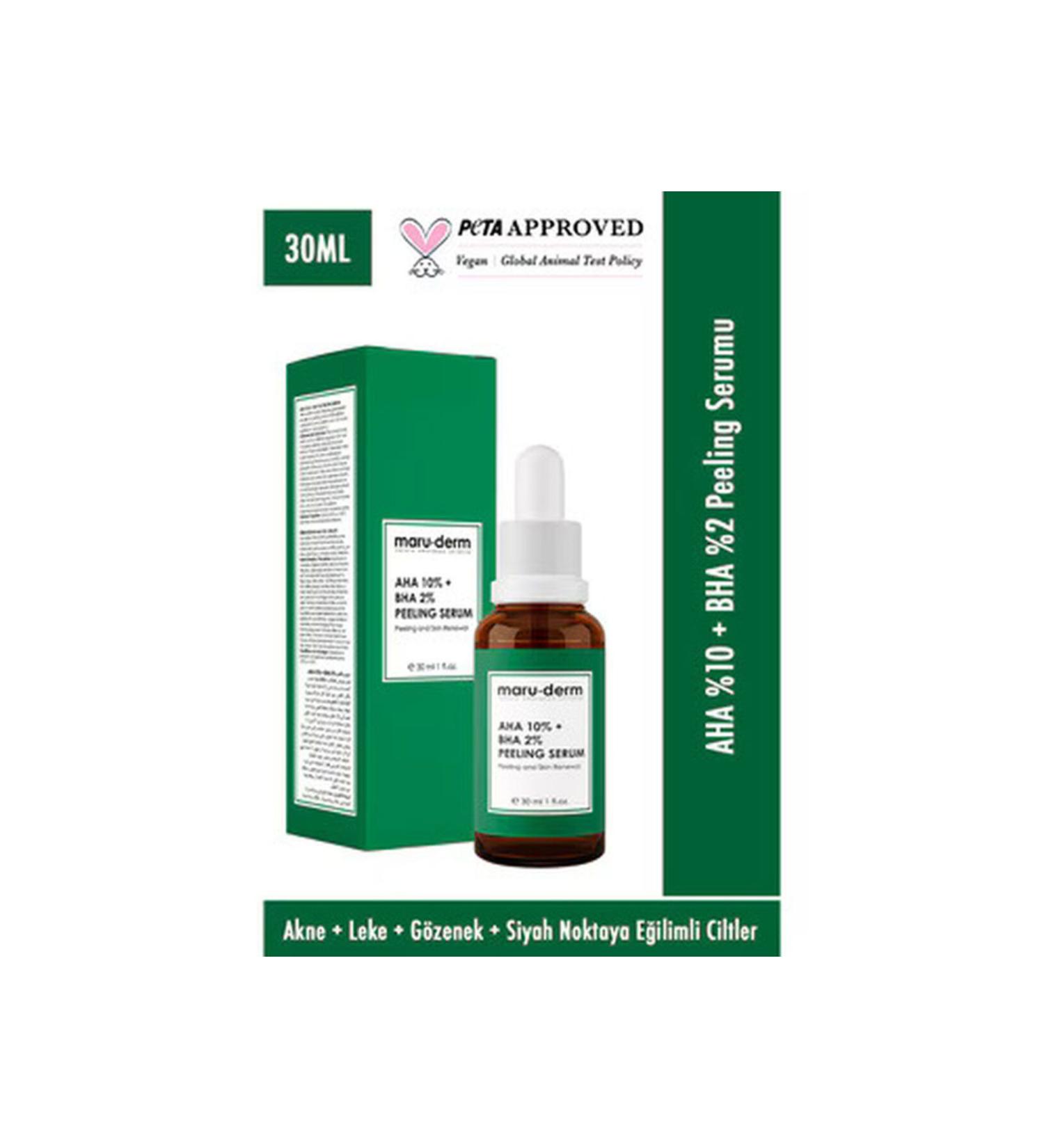 Maru.Derm Peeling AHA + BHA 2% Mask Serum 30 ml - Buy Online on GoSupps.com