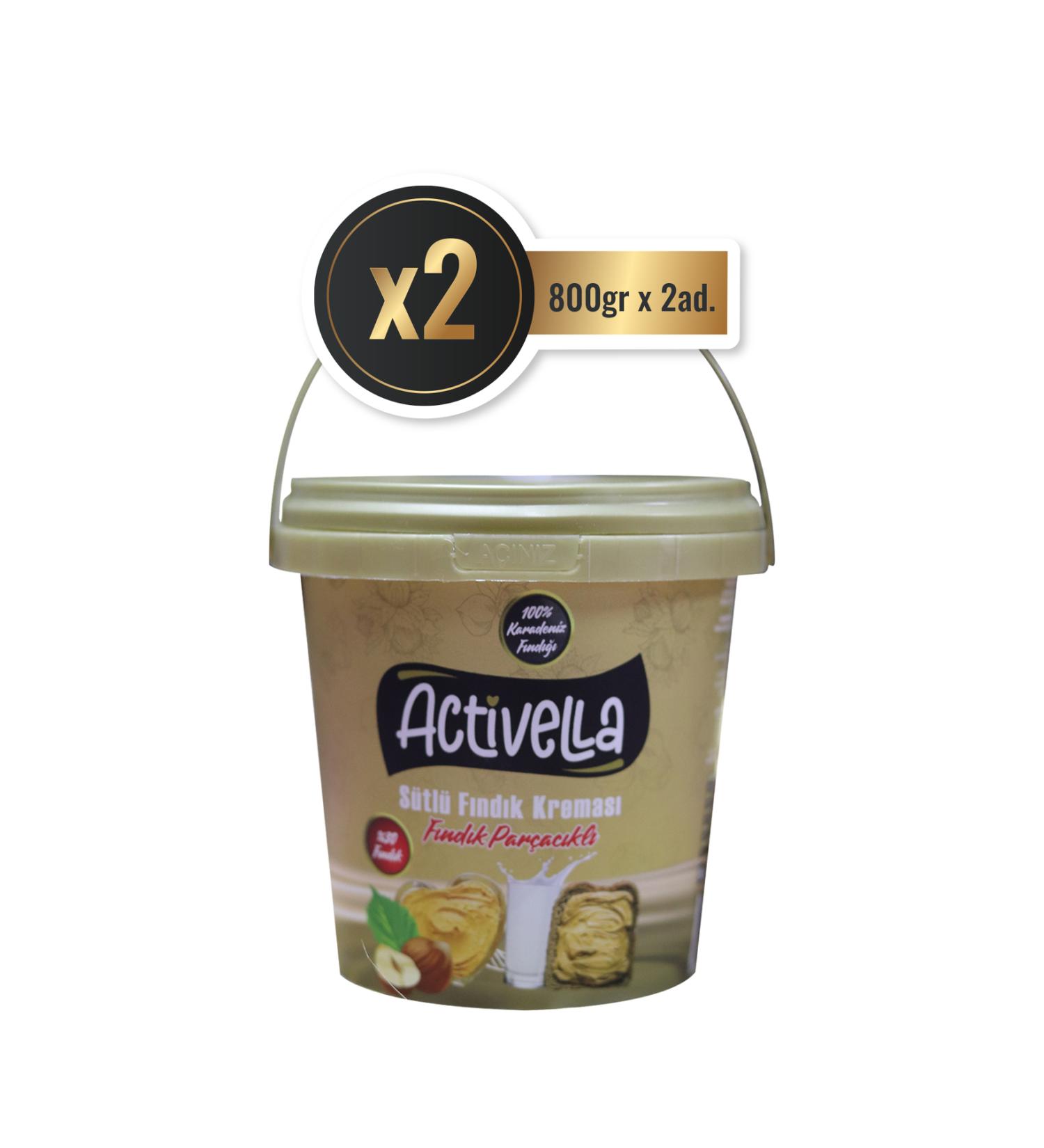 Activella Milk Hazelnut Cream with Pieces 800gr 0 Hazelnut X2