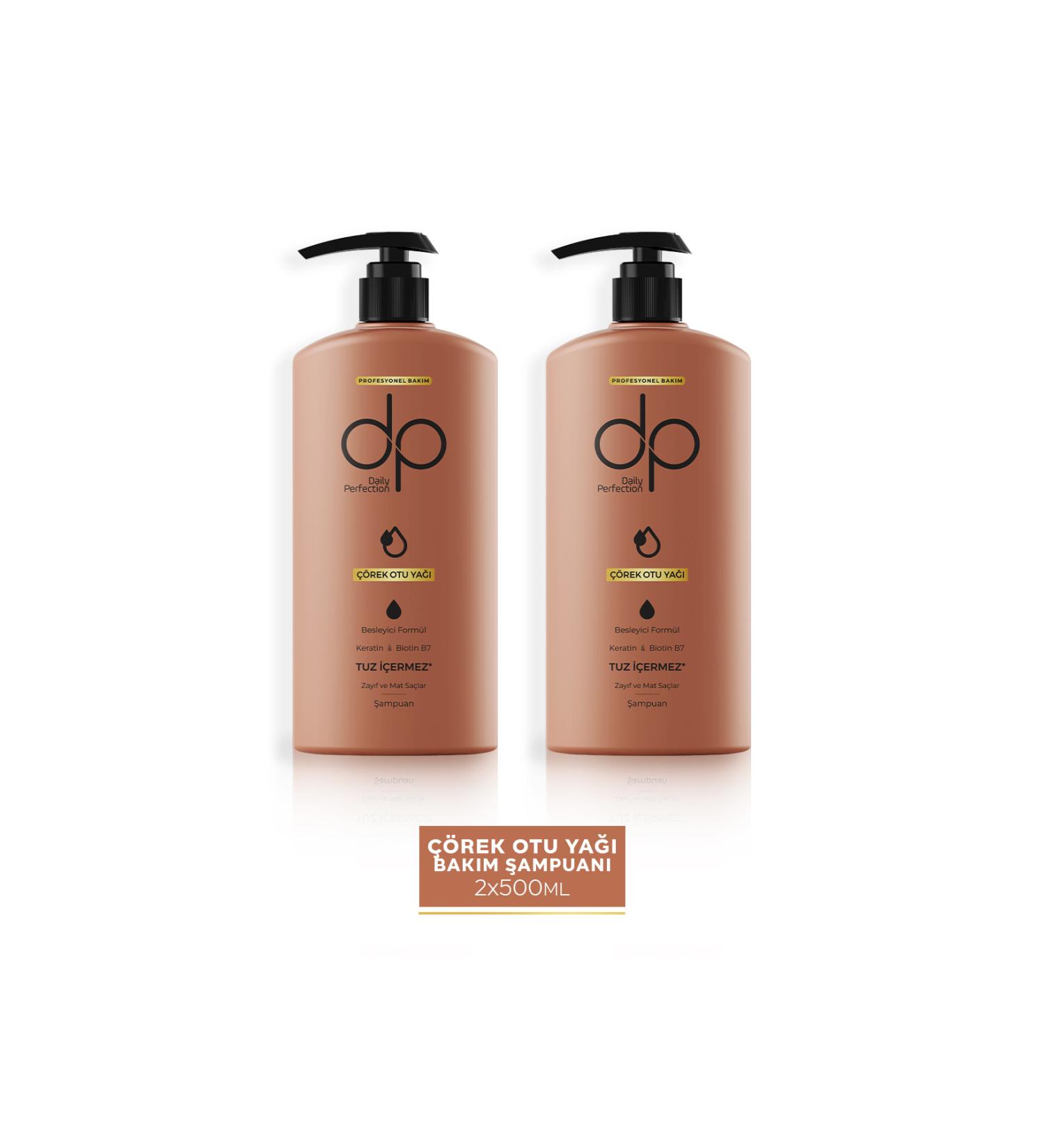 DP Daily Perfection Shampoo Black Cumin Oil 500 ml X 2 Pieces - Buy Online on GoSupps.com
