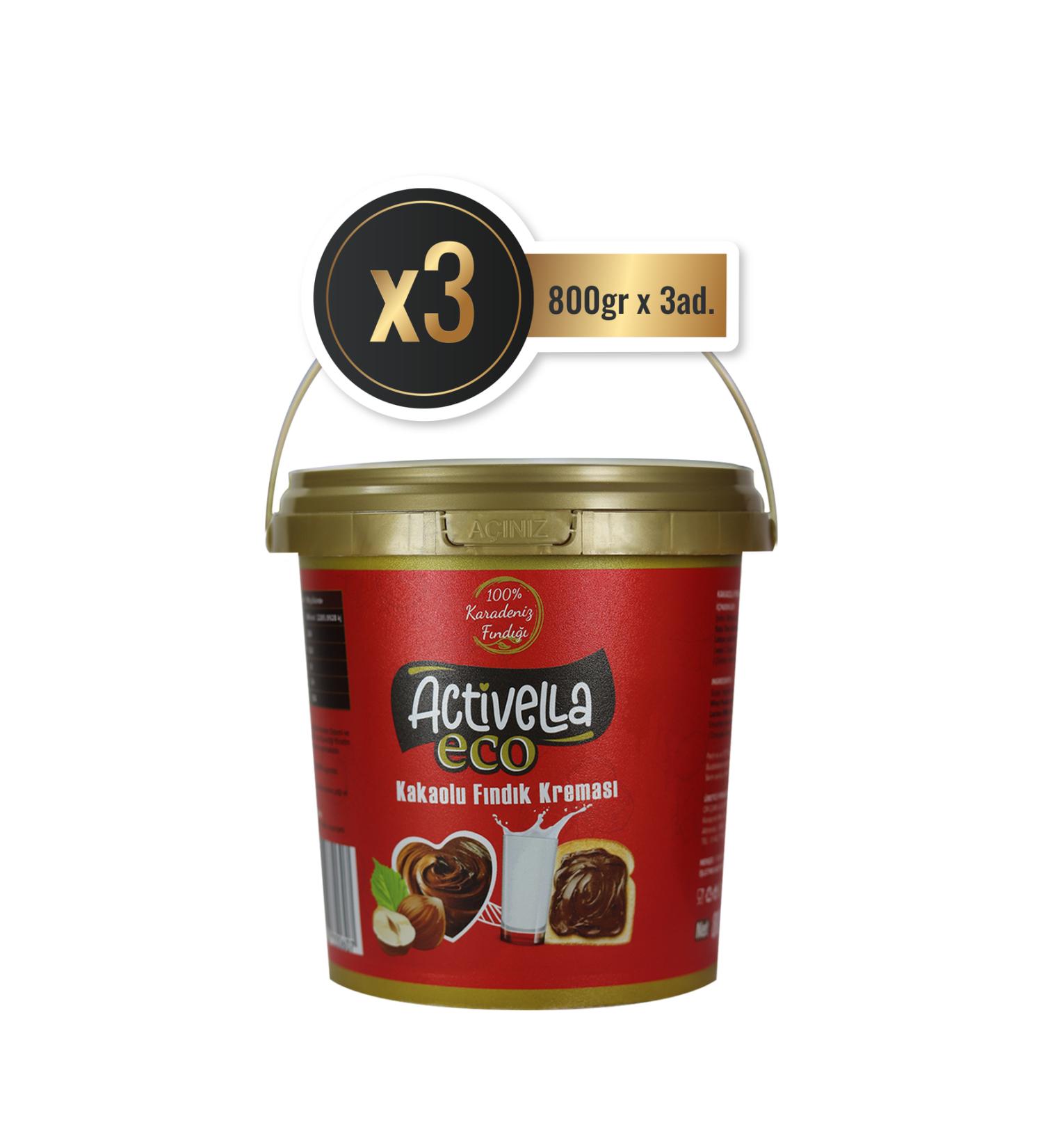 Activella Cocoa Hazelnut Cream 800gr X3
