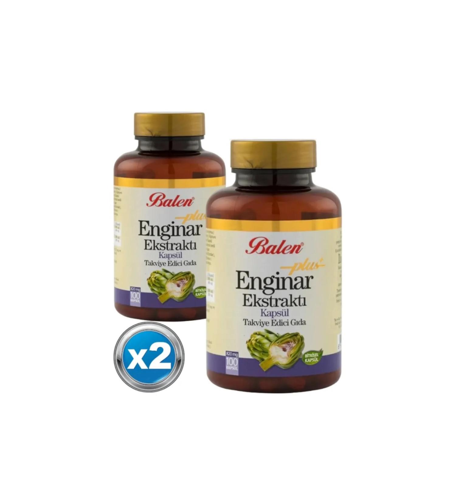 Balen 2 Artichoke Plus Extract Capsules 100 Capsules